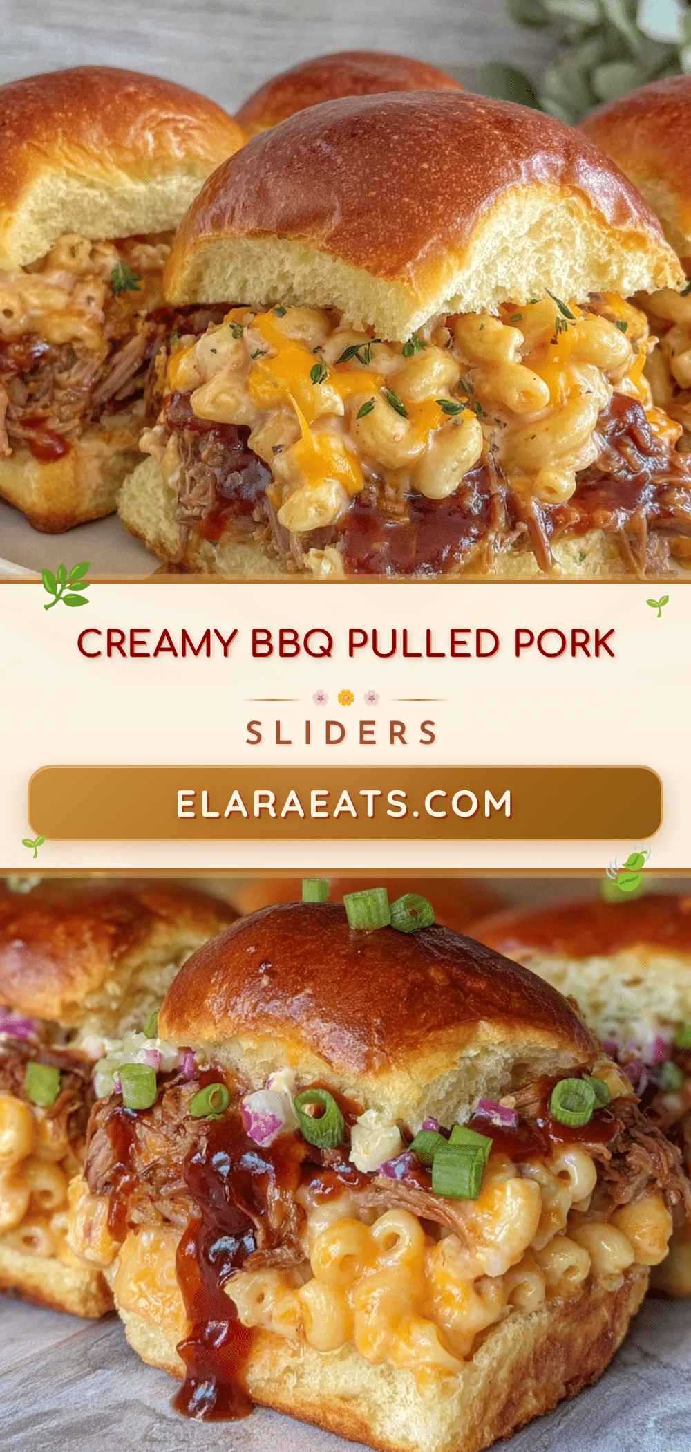 BBQ pulled pork mac and cheese sliders recipe