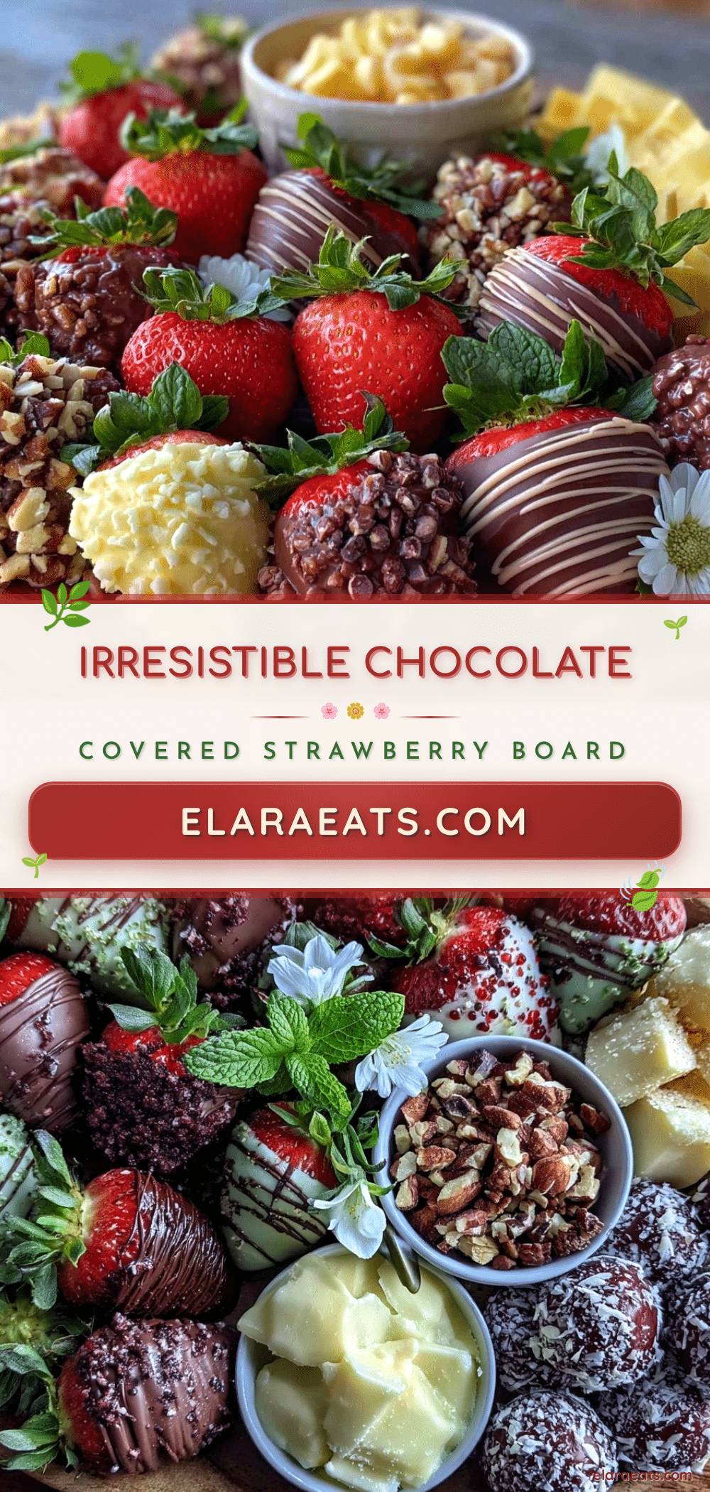 chocolate covered strawberry charcuterie board recipe