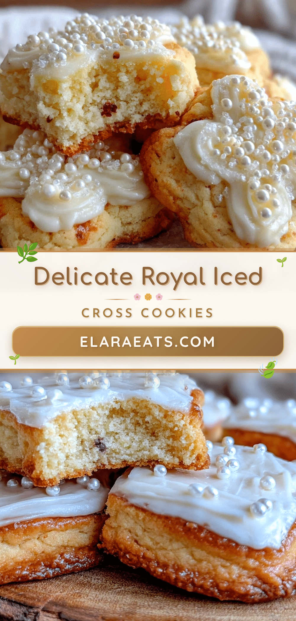 communion cross cut-out sugar cookies recipe