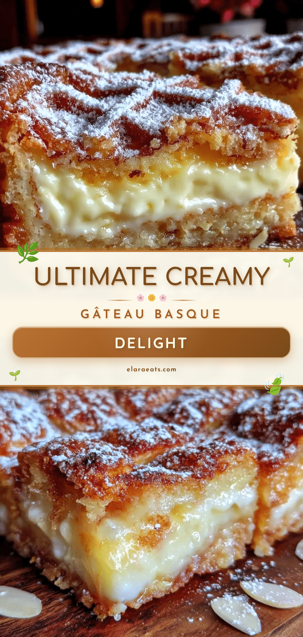creamy French Gâteau Basque recipe