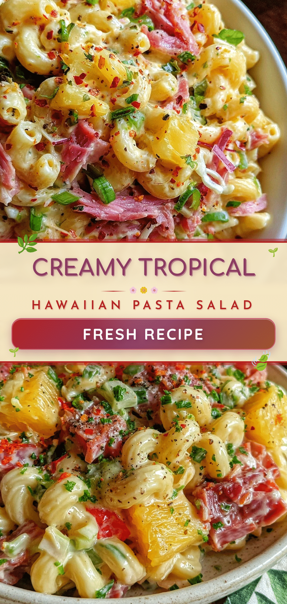creamy hawaiian pasta salad recipe