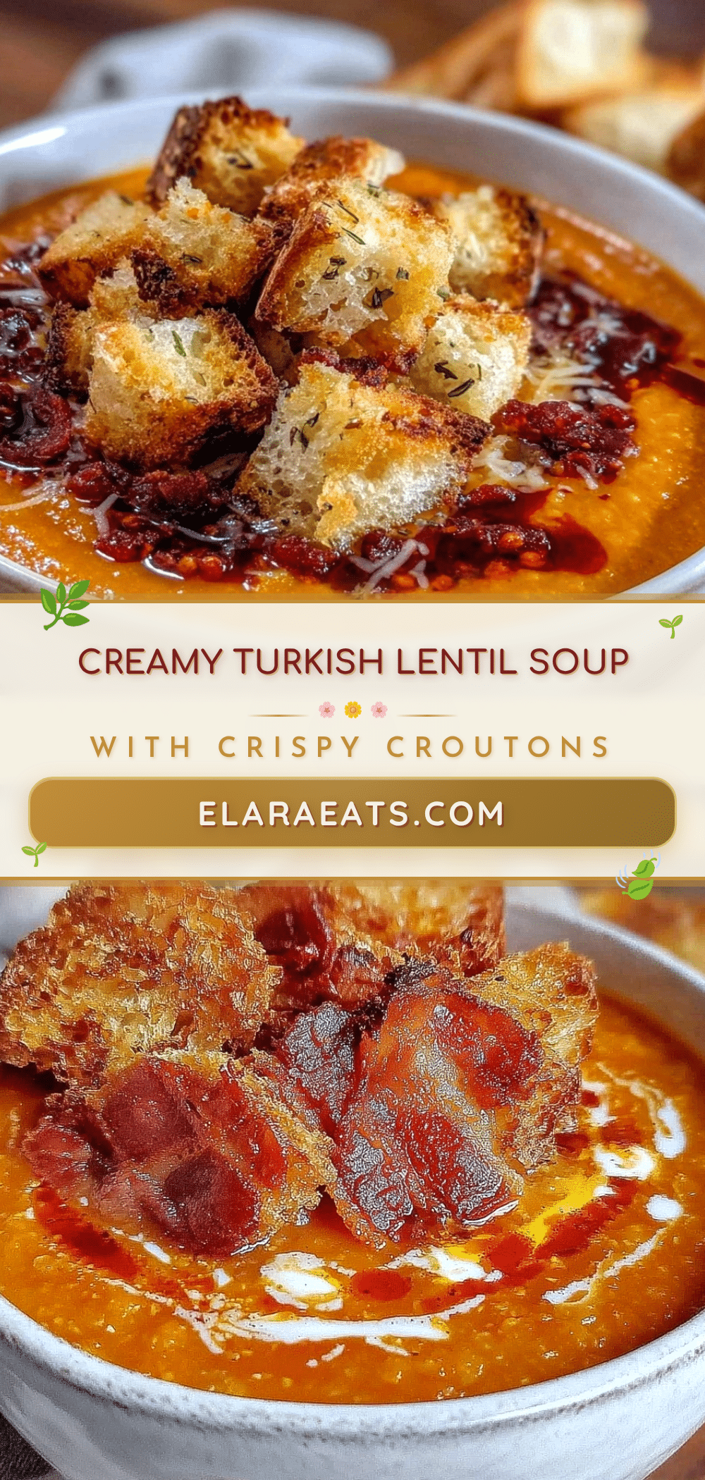 creamy turkish red lentil soup recipe