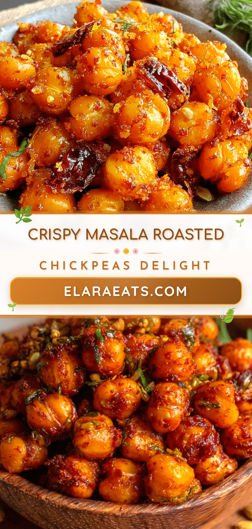 crispy masala roasted chickpeas recipe