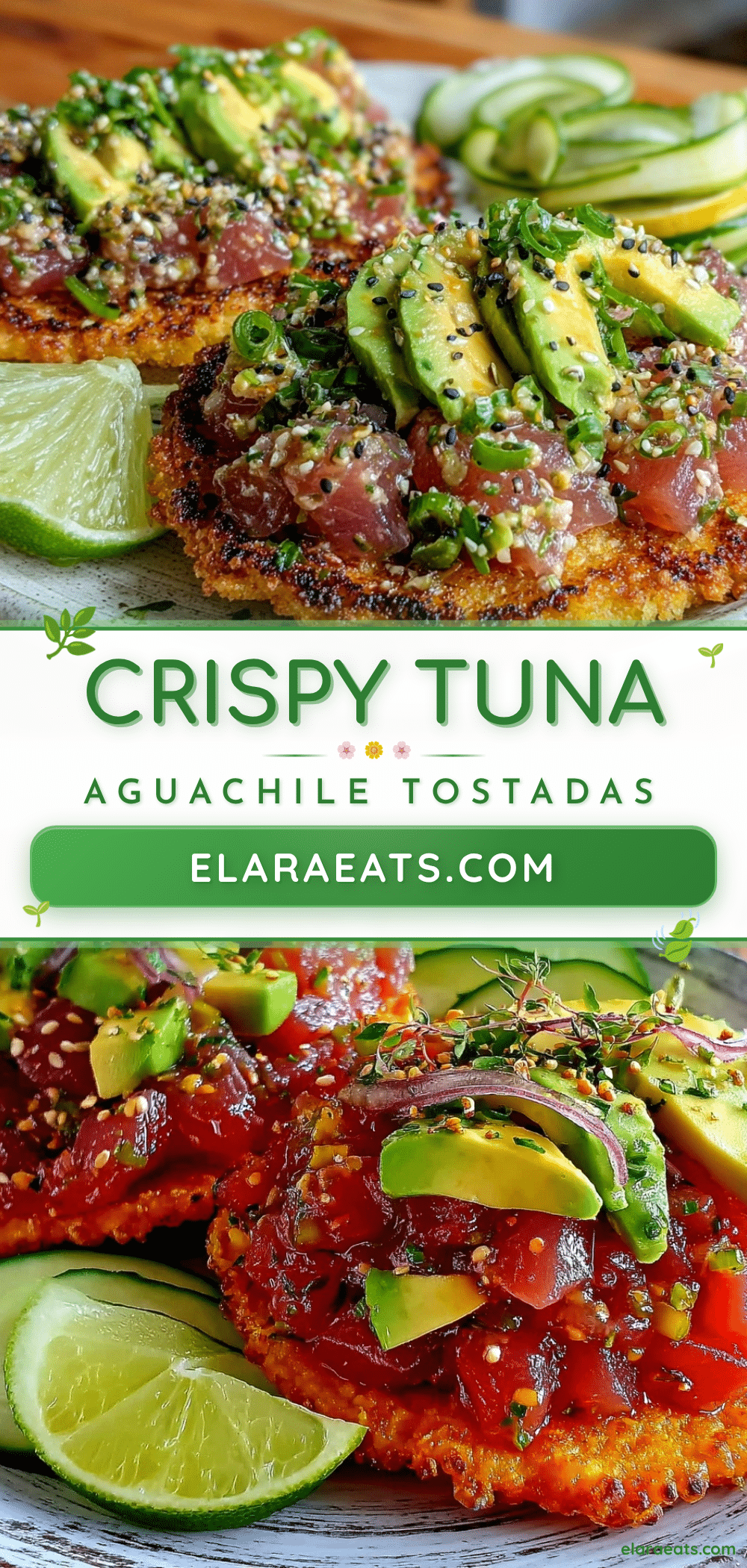 crispy tuna aguachile tostadas recipe