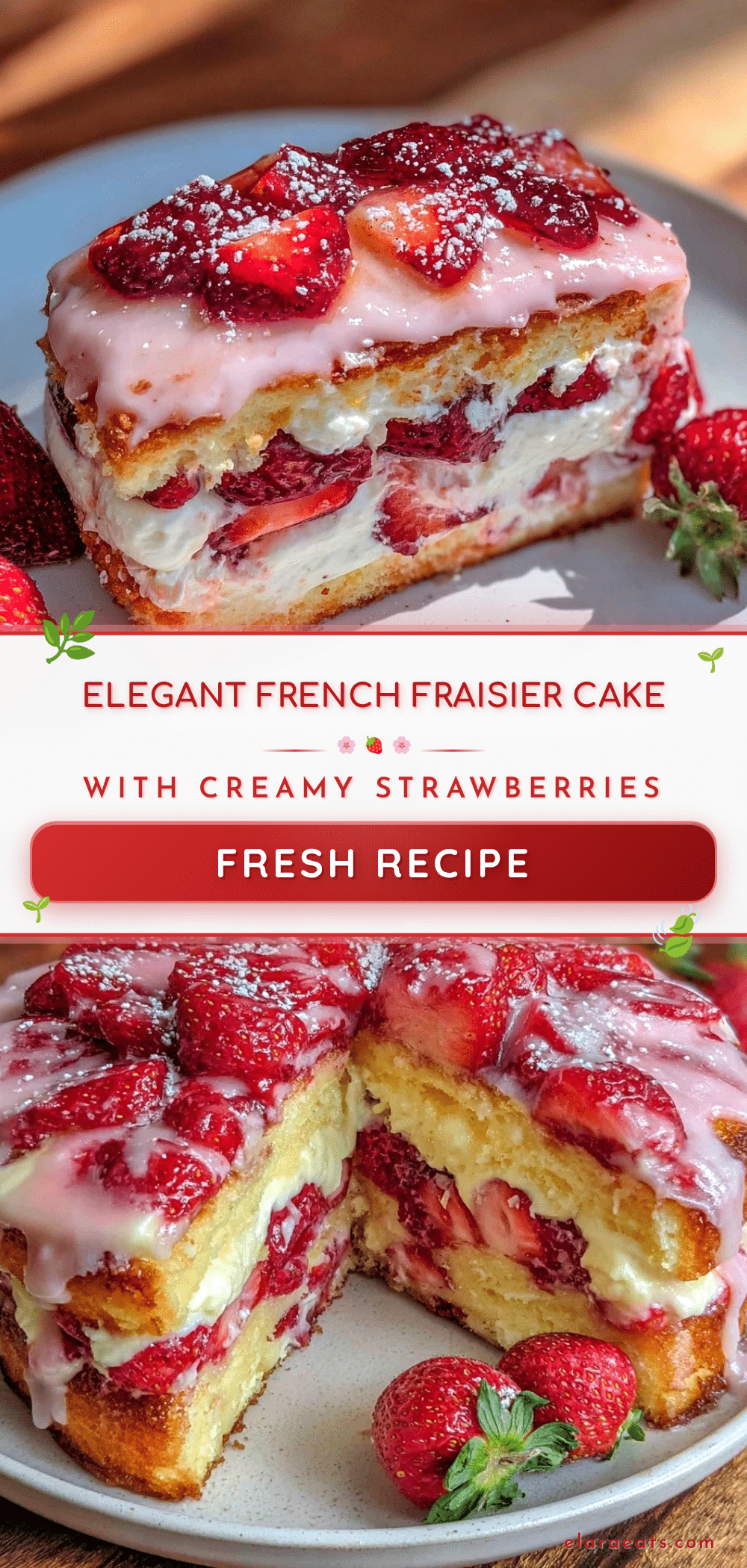 French fraisier cake recipe