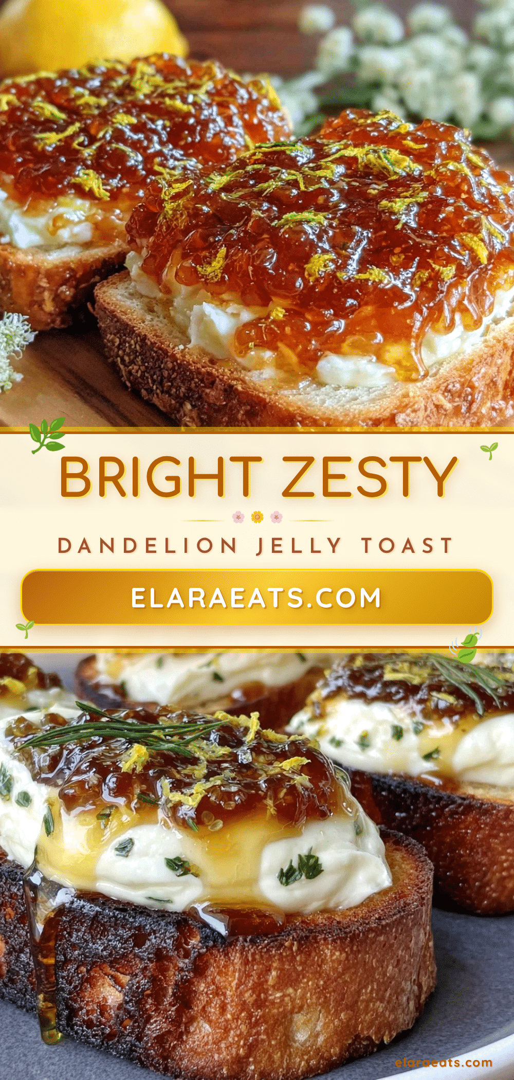 fresh dandelion jelly recipe