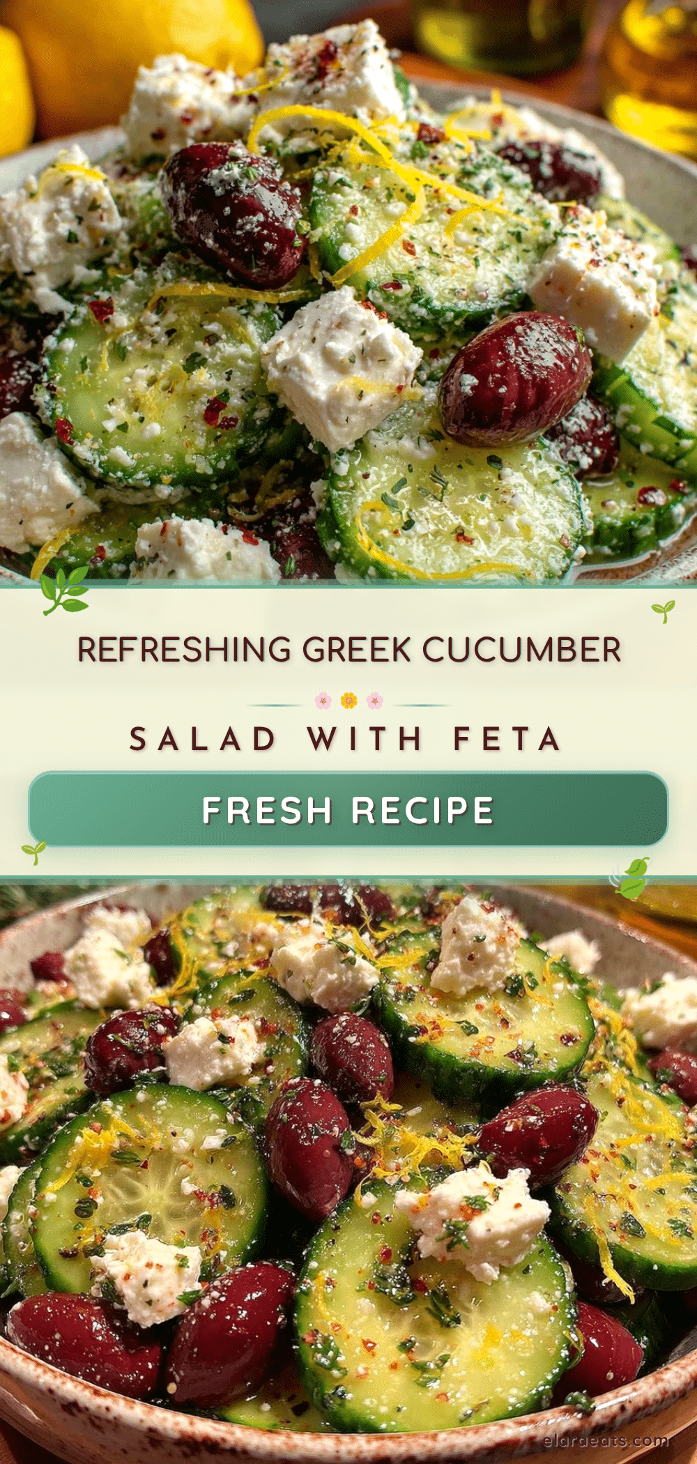Fresh Greek Cucumber Salad recipe