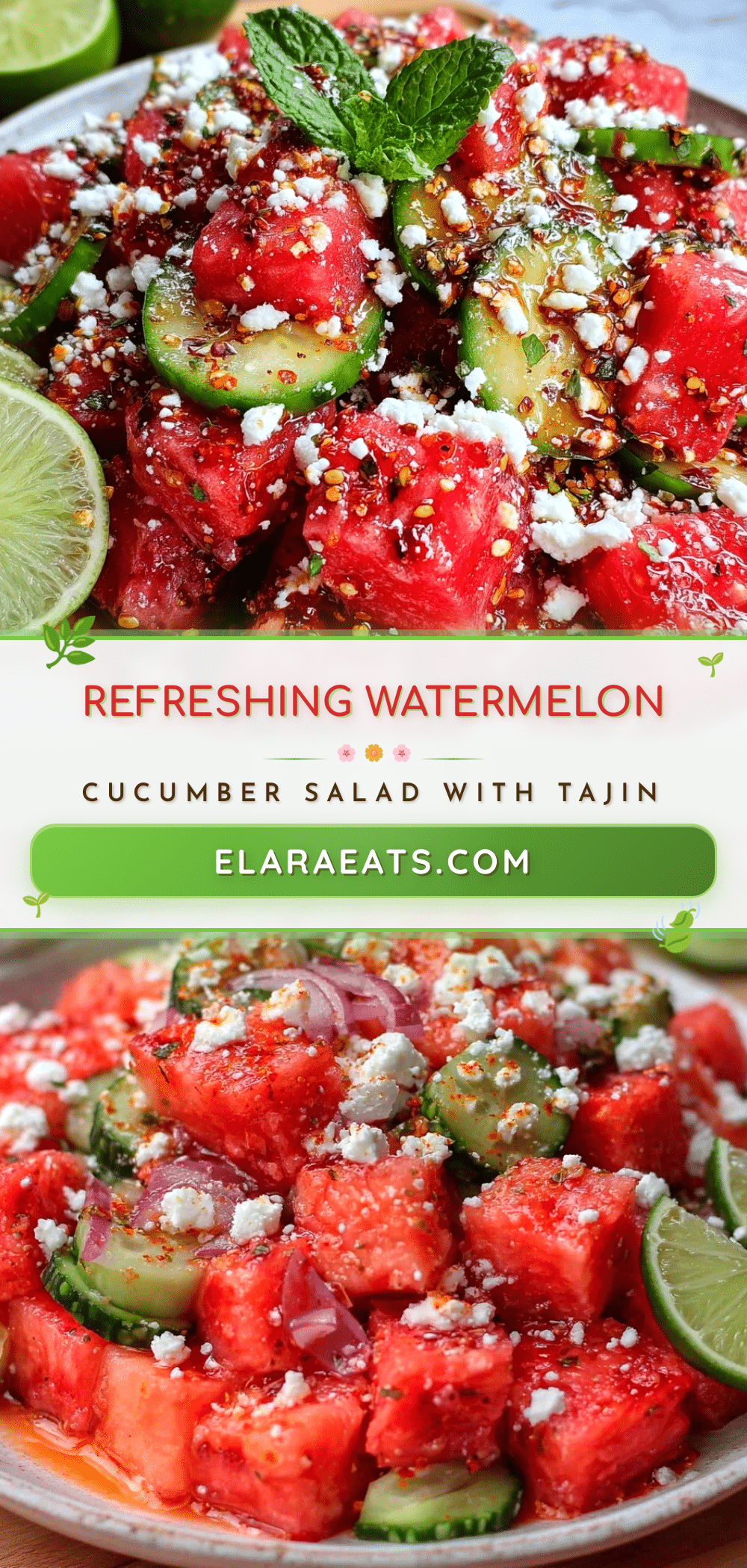 fresh watermelon cucumber salad recipe