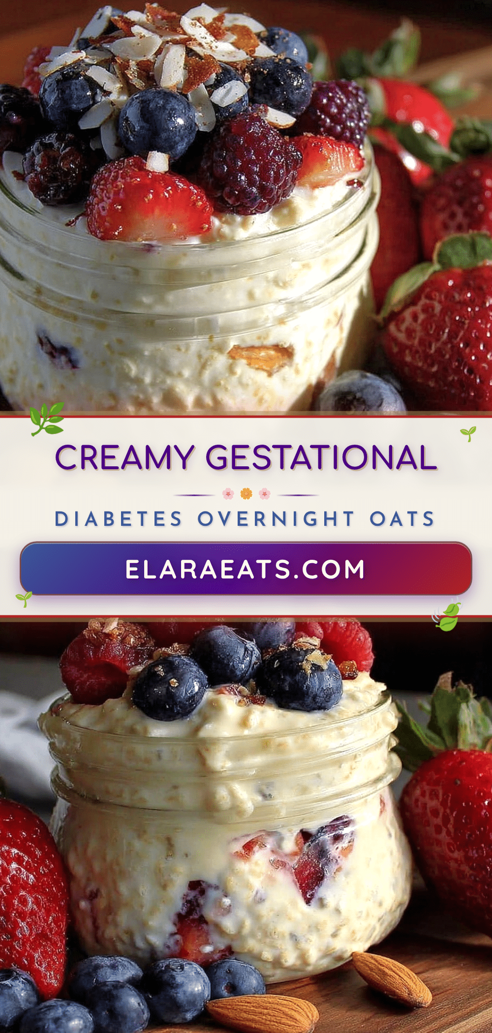 healthy gestational diabetes overnight oats recipe