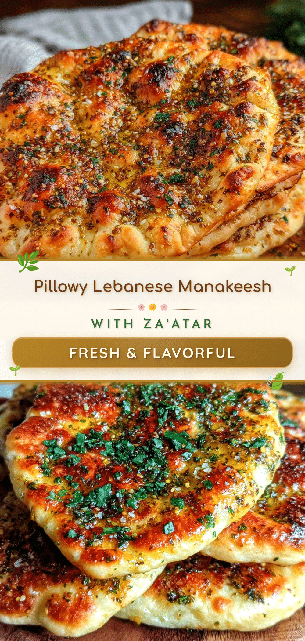 Lebanese manakeesh with zaatar recipe