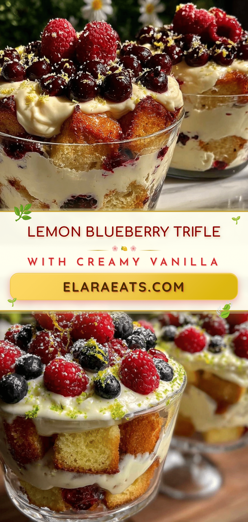 lemon blueberry trifle recipe