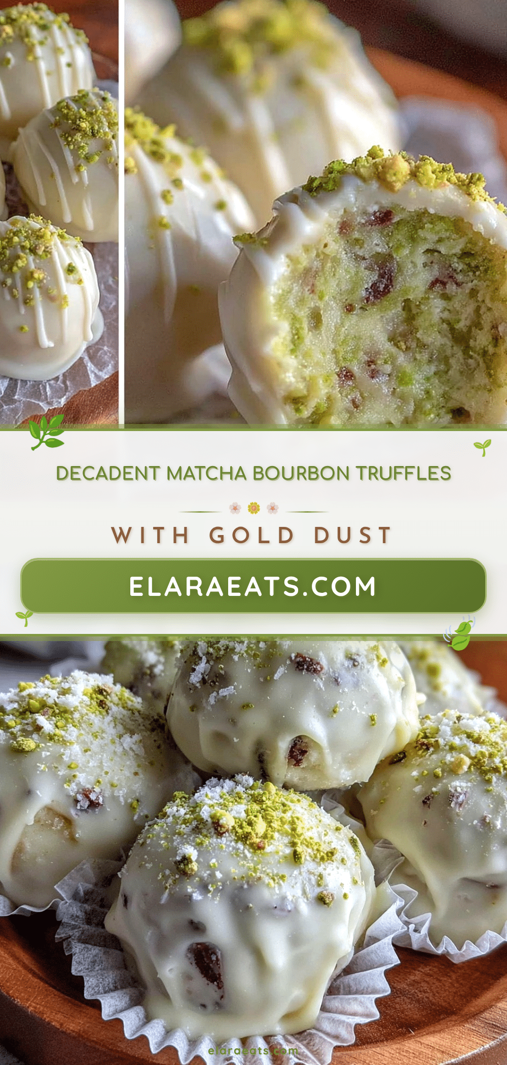 matcha bourbon truffles recipe