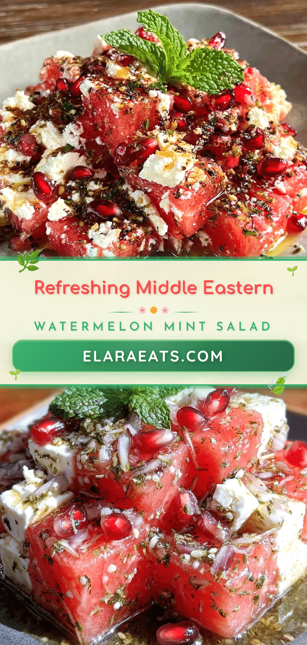 Middle Eastern Watermelon Mint Salad recipe