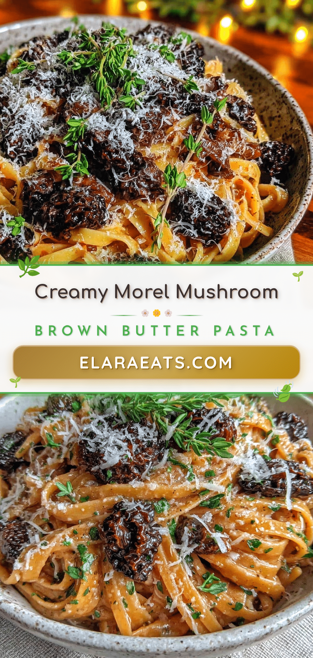 morel mushroom brown butter pasta recipe