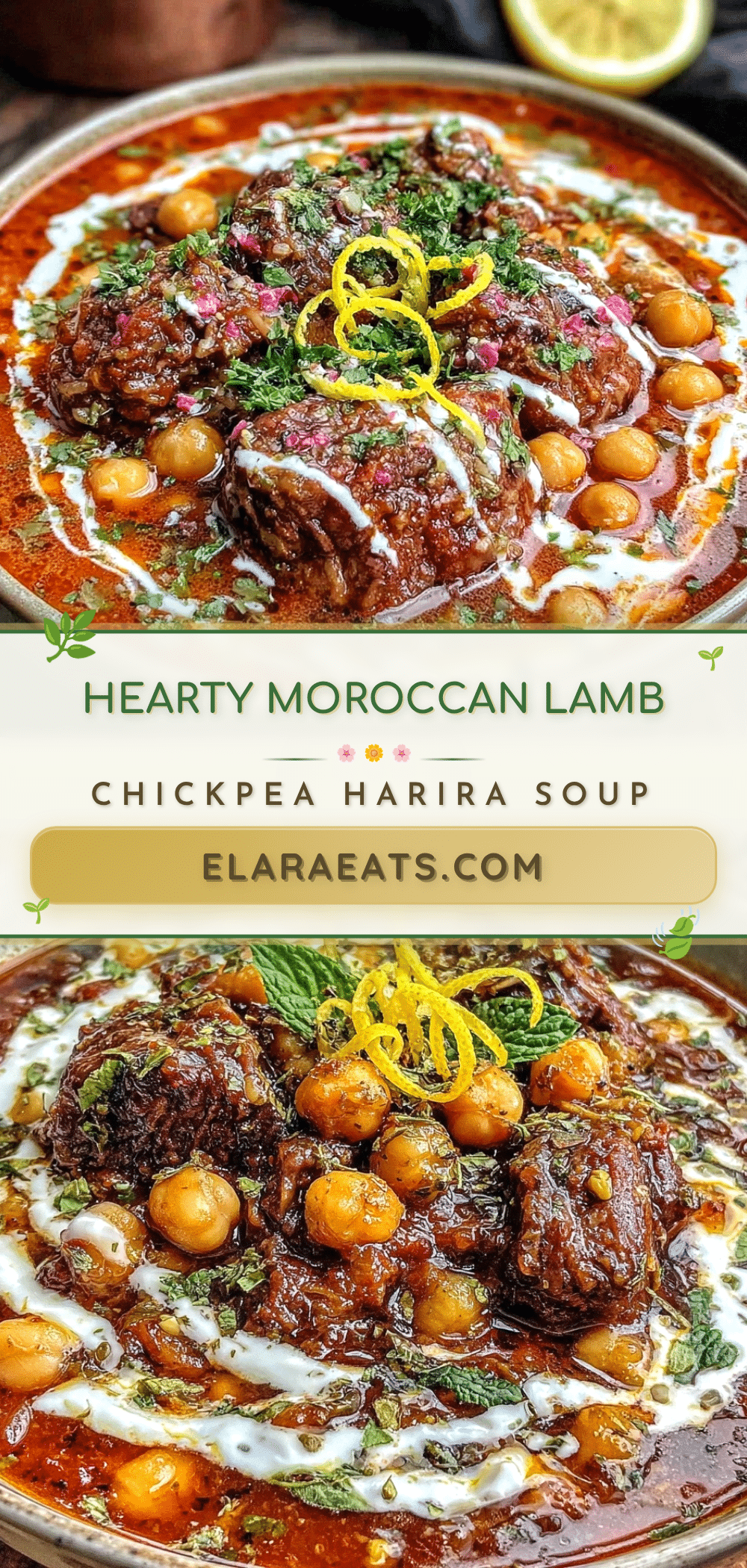 Moroccan lamb and chickpea harira soup recipe