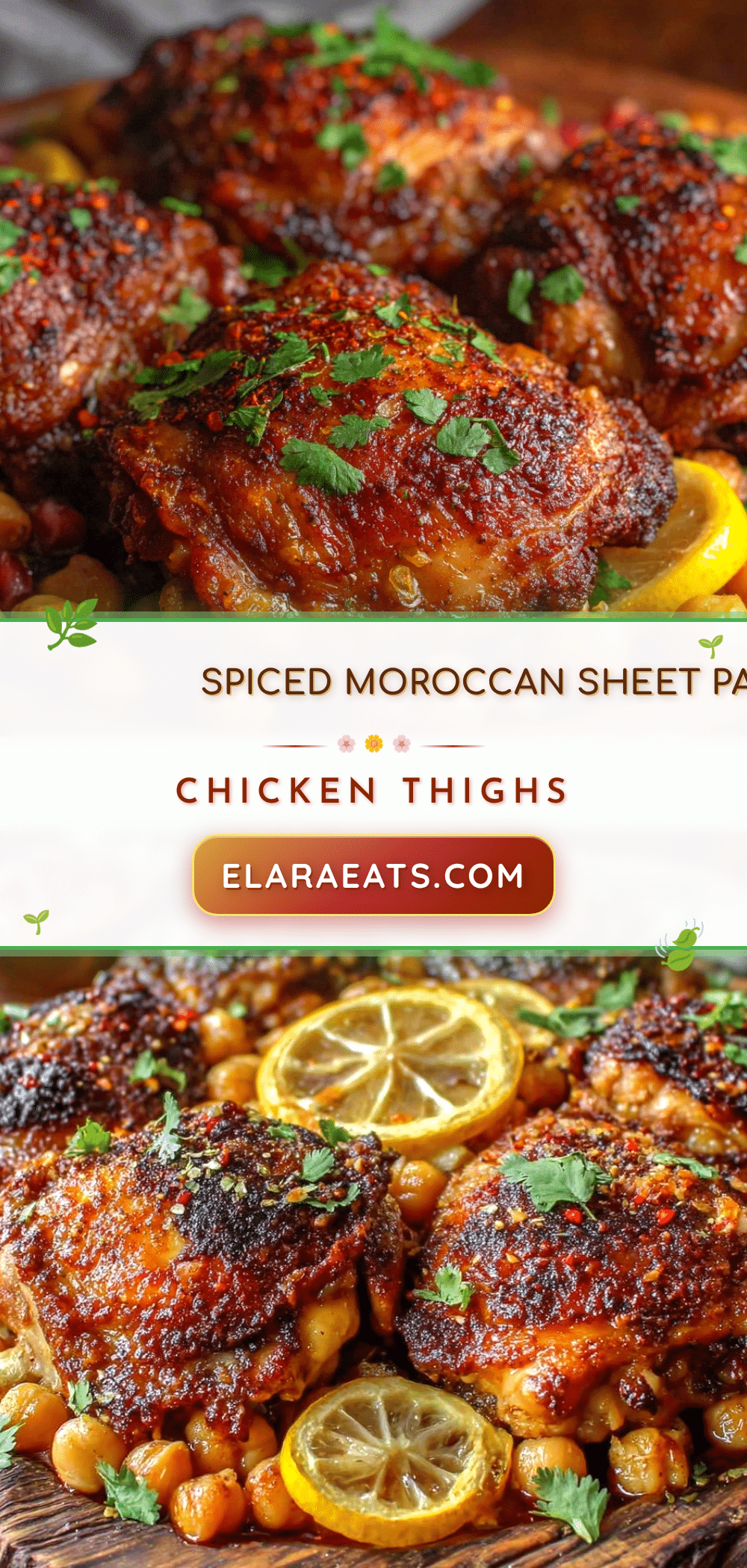 moroccan sheet pan chicken thighs recipe
