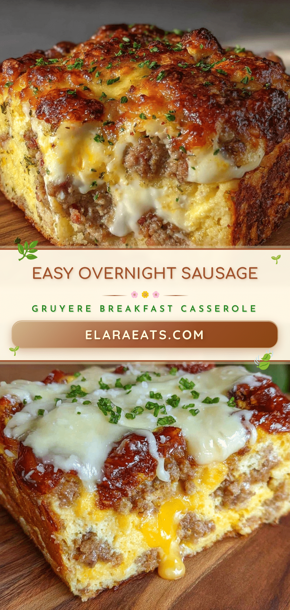 overnight egg and sausage breakfast casserole recipe