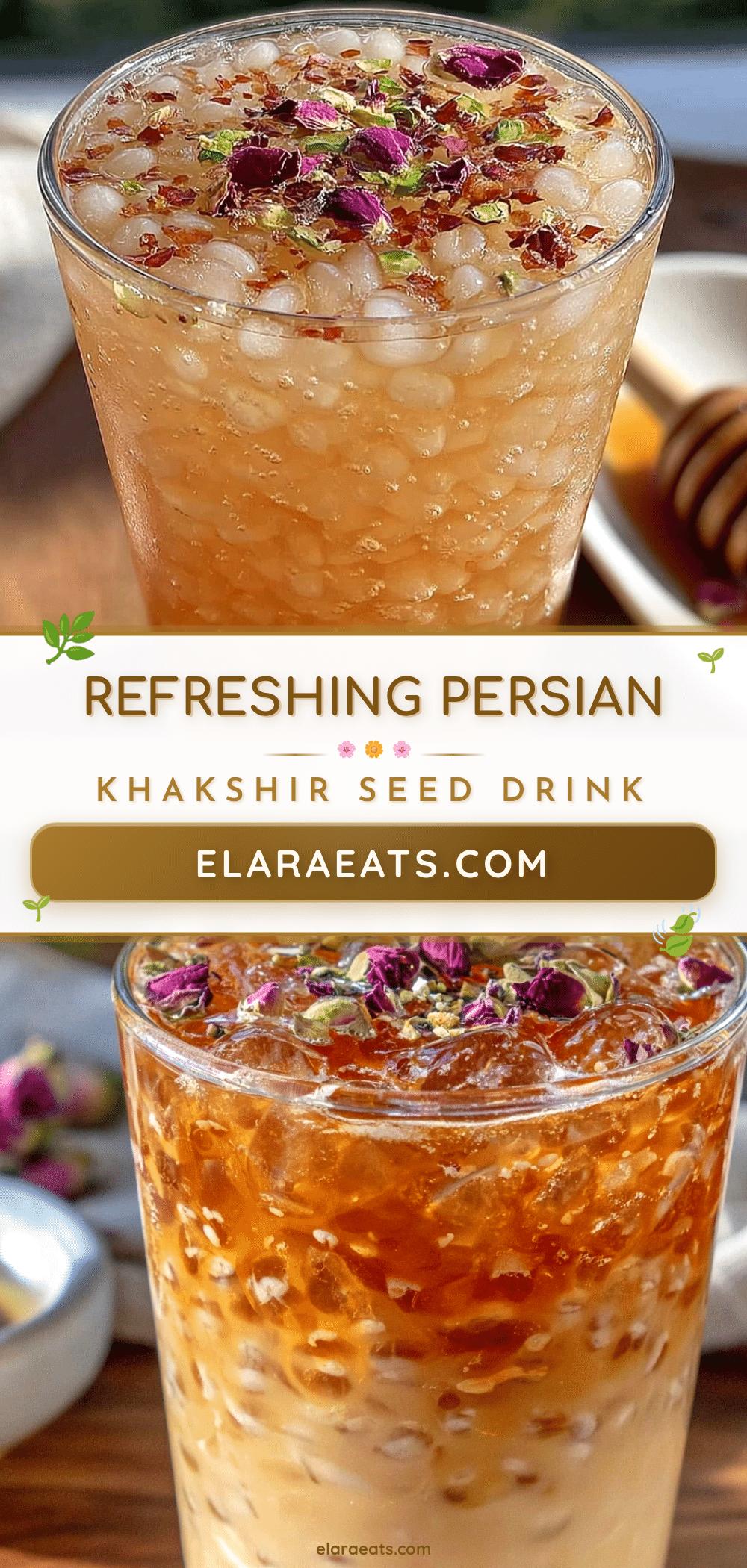 Persian Khakshir Seed Drink recipe