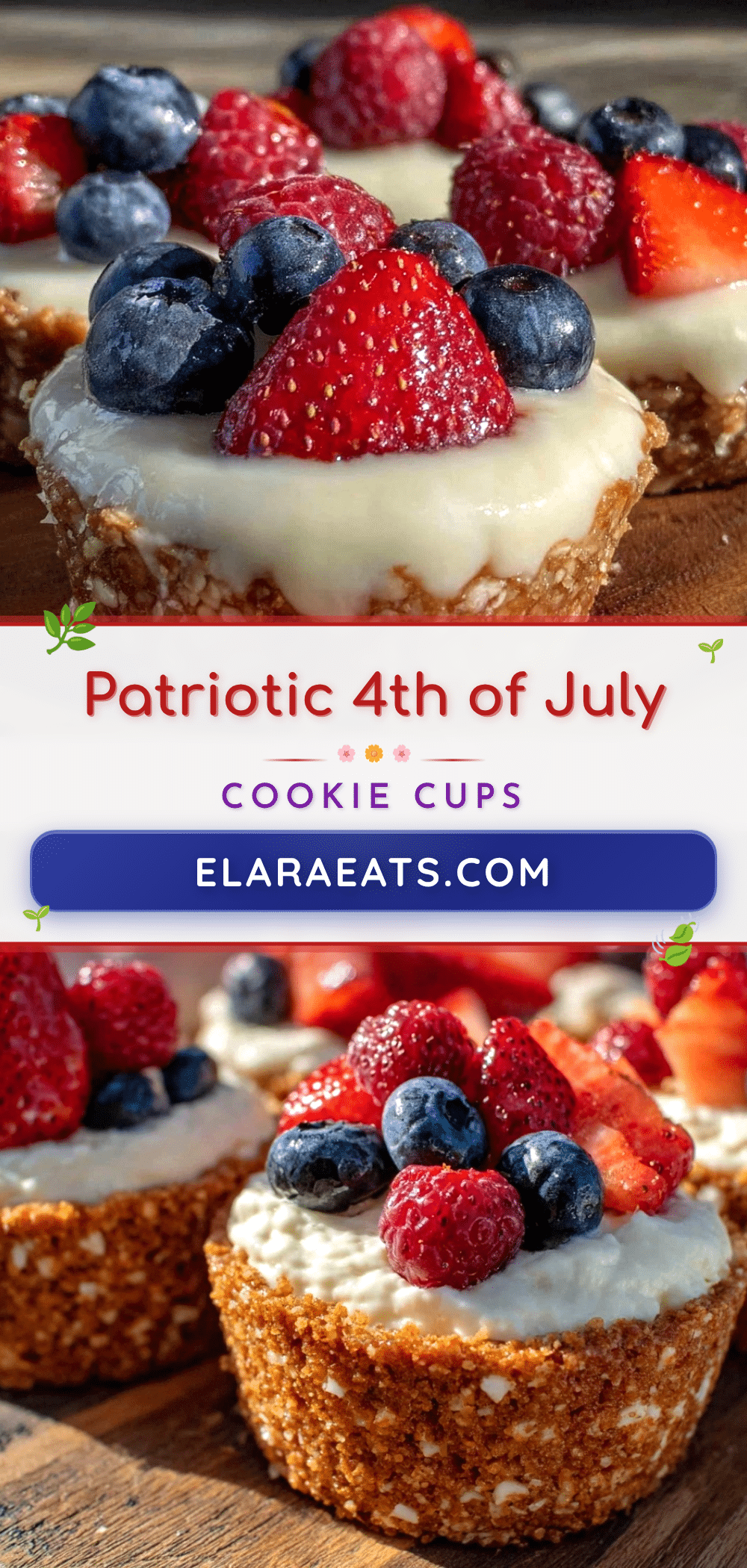 4th of July cookie cups recipe