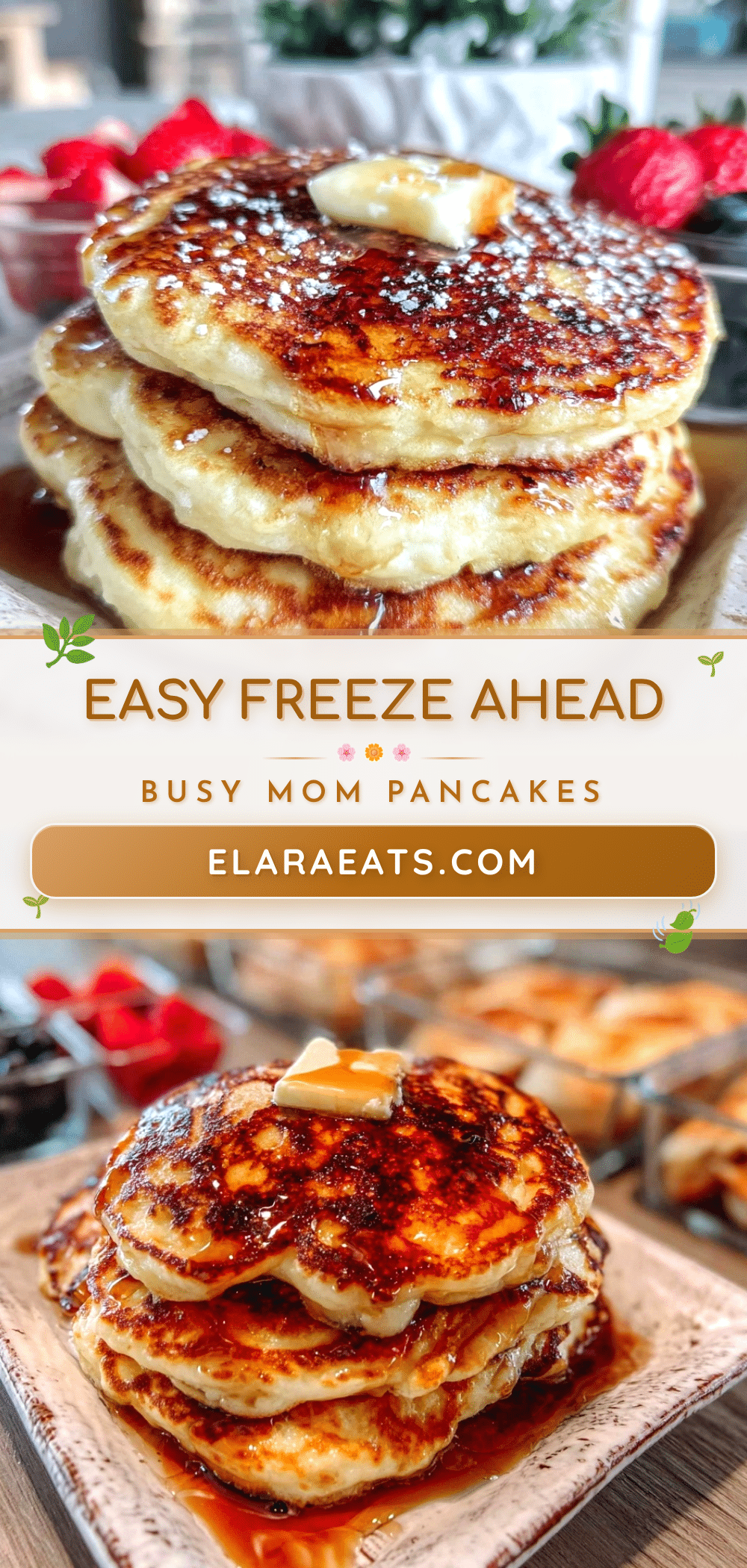 busy mom pancake meal prep recipe