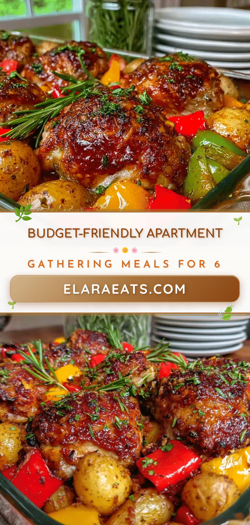 cozy apartment gathering meals for 6 recipe