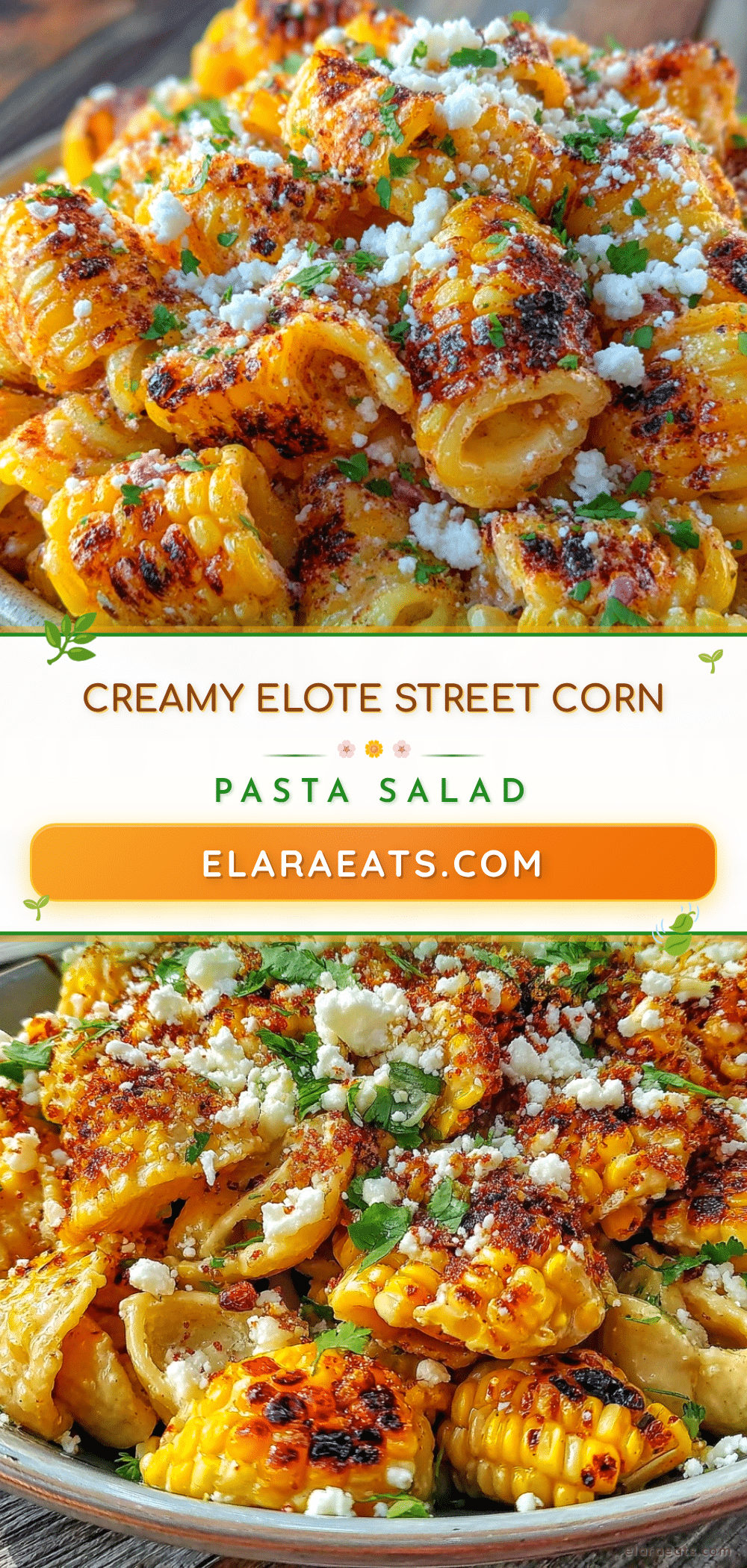 creamy elote street corn pasta salad recipe