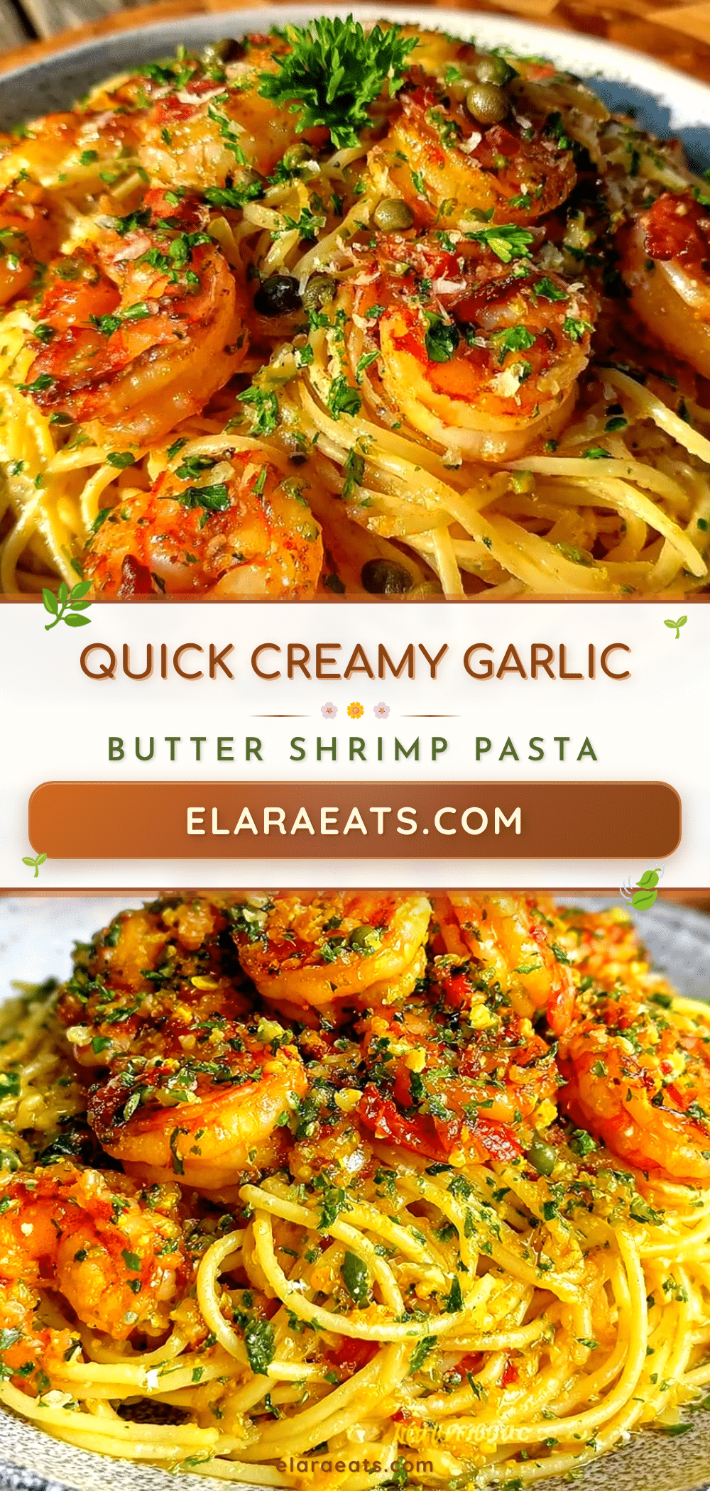 creamy garlic butter shrimp pasta recipe
