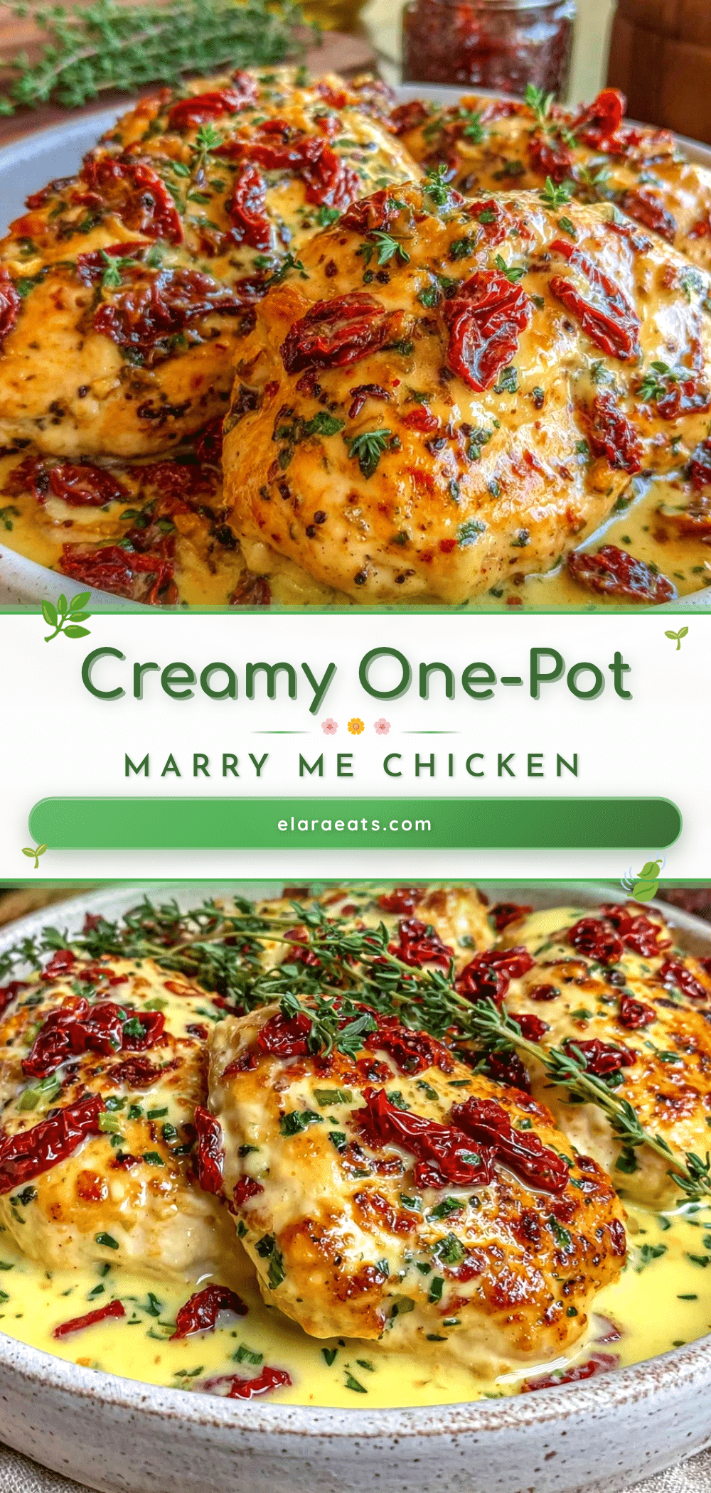 creamy one-pot marry me chicken recipe