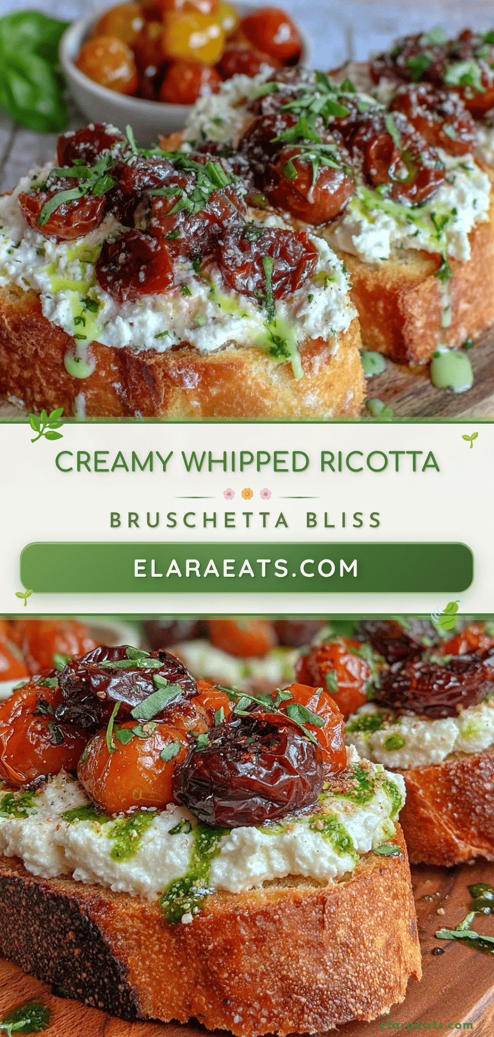 creamy whipped ricotta bruschetta recipe