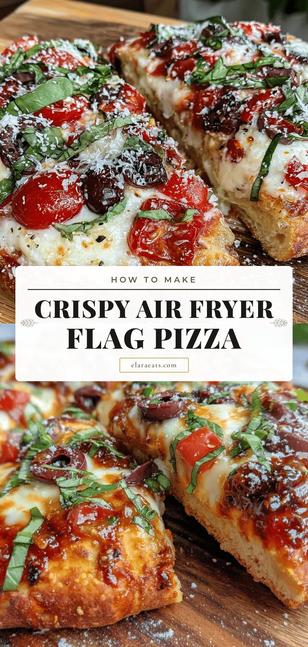 crispy air fryer flag pizza recipe