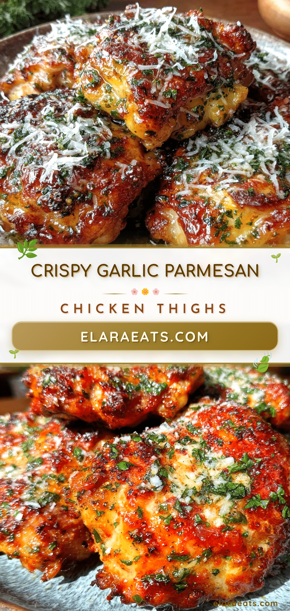 crispy air fryer garlic parmesan chicken thighs recipe