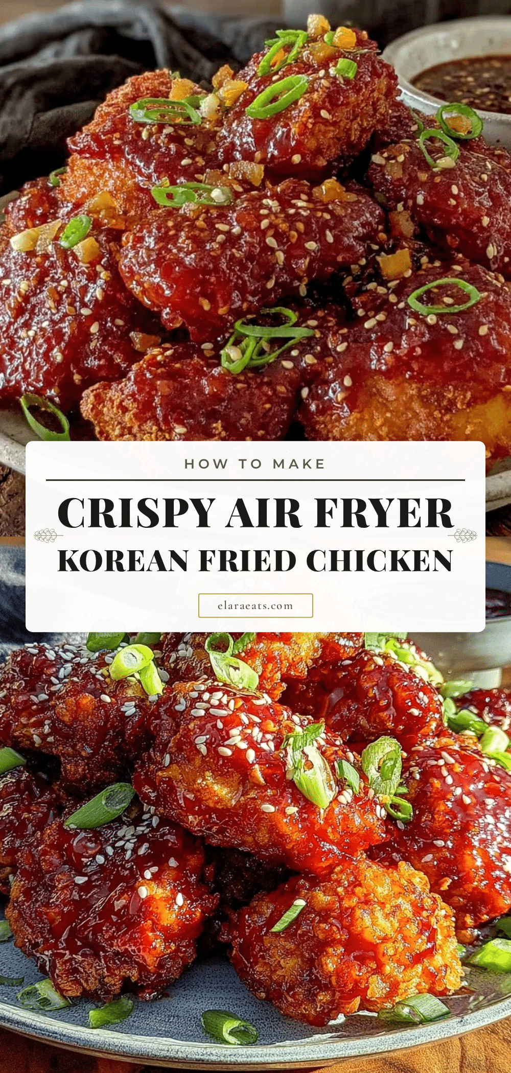 crispy air fryer korean fried chicken recipe