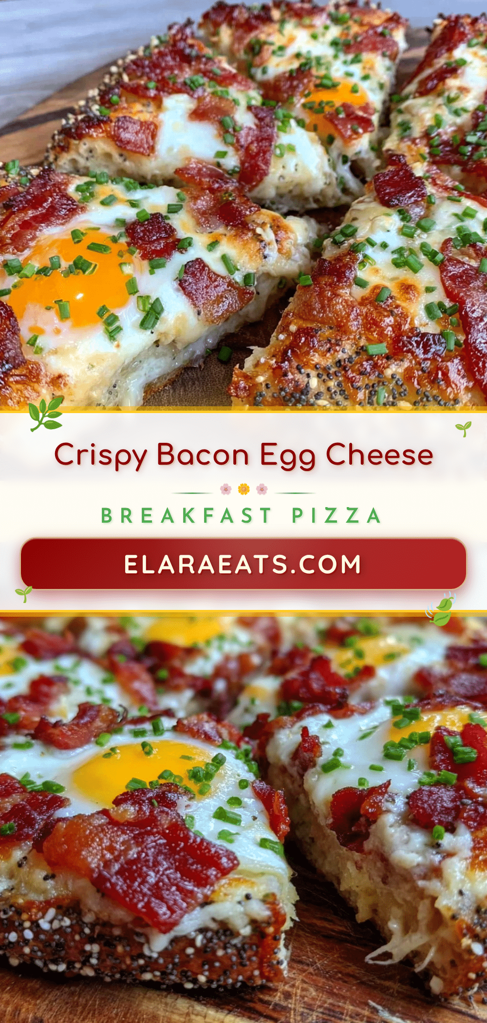 crispy bacon egg and cheese breakfast pizza recipe
