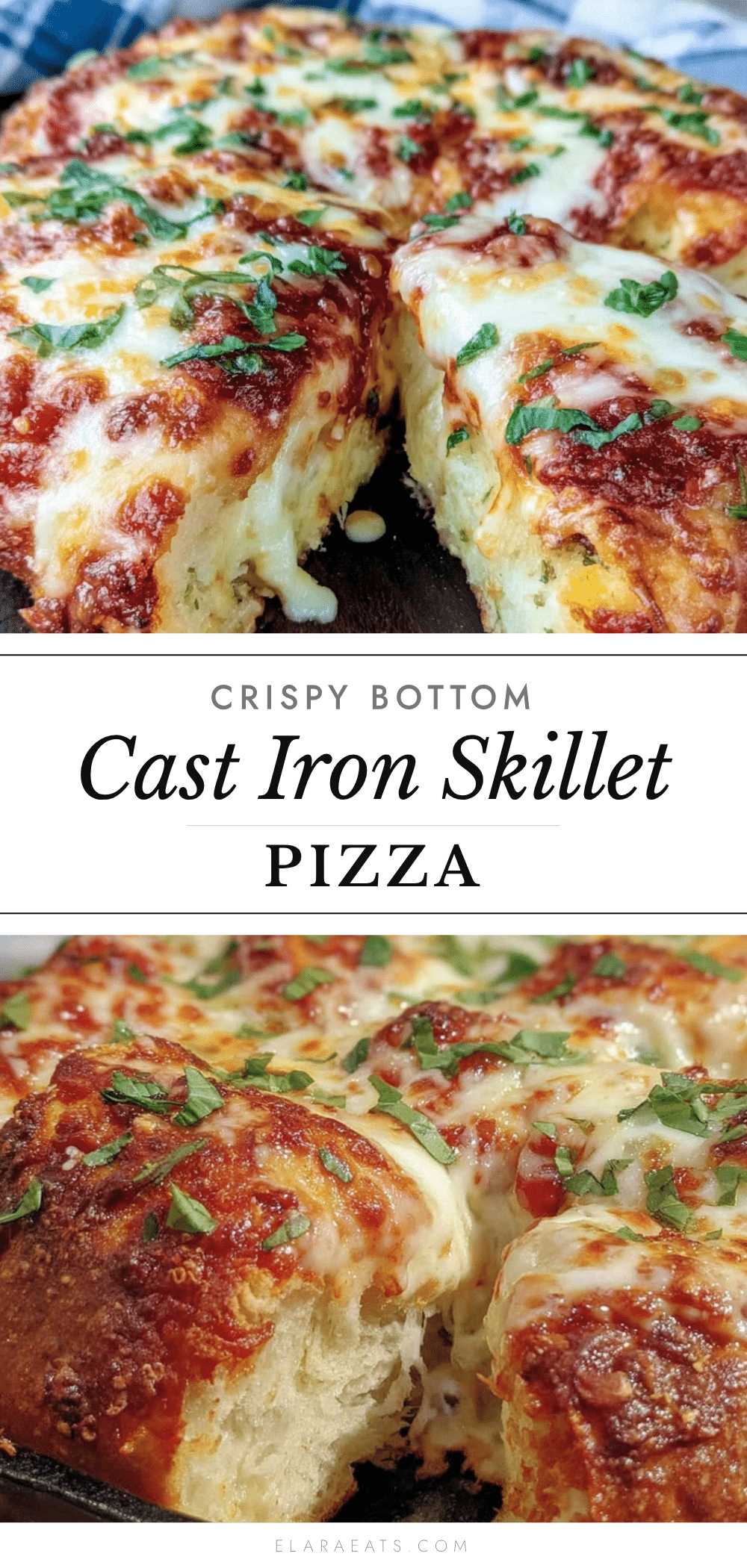 crispy cast iron skillet pizza recipe