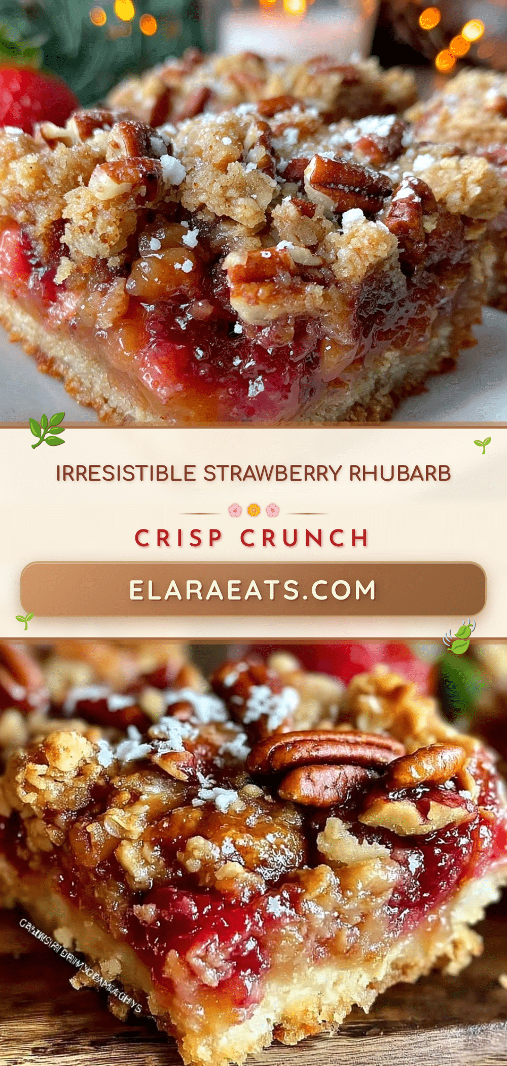 crispy strawberry rhubarb crisp recipe