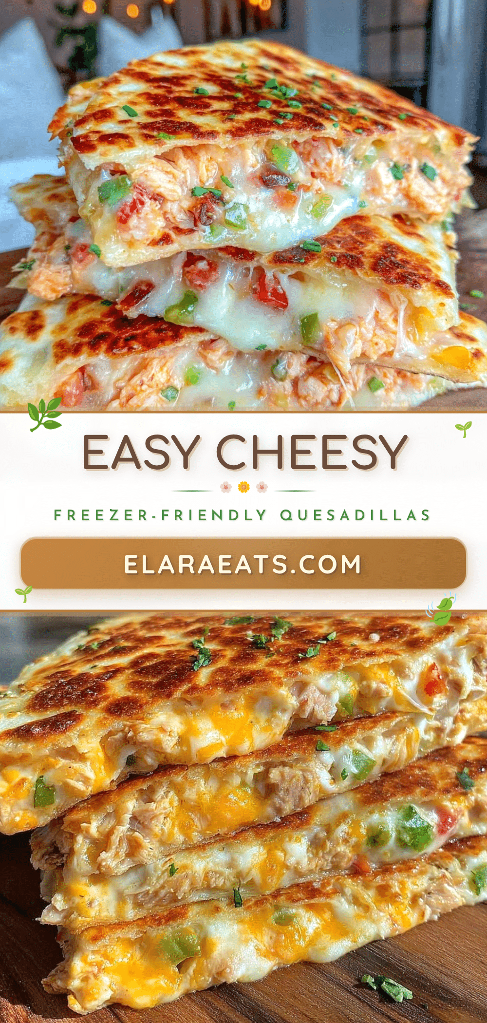 easy cheesy freezer-friendly quesadillas recipe