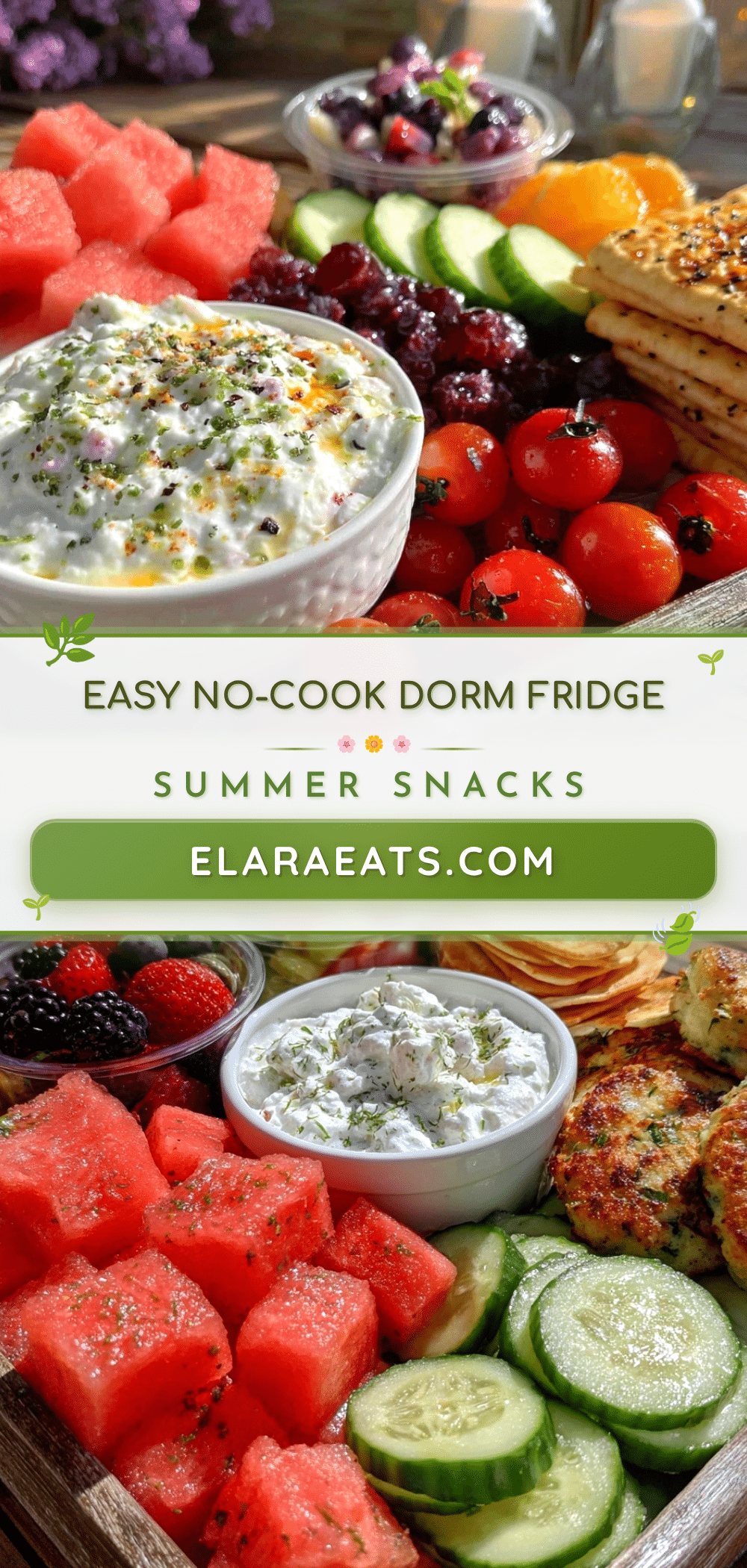 easy dorm fridge summer snacks recipe