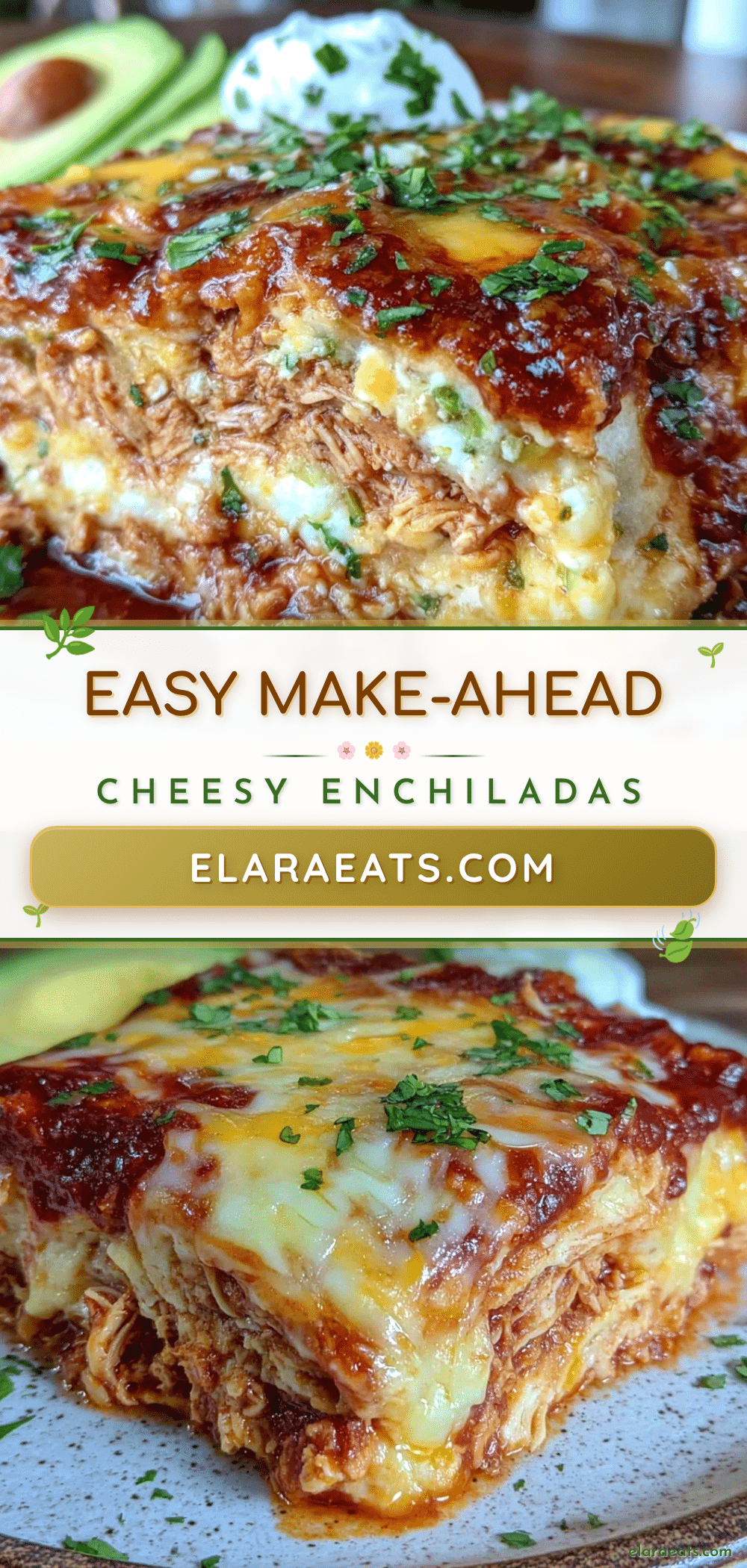 easy make-ahead cheesy enchiladas recipe