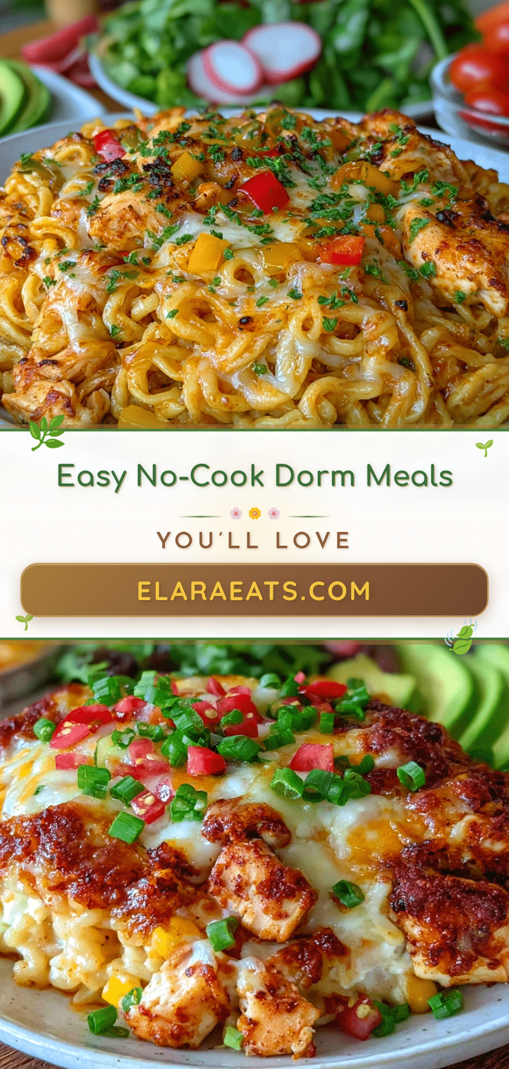 easy no-cooking dorm meals recipe