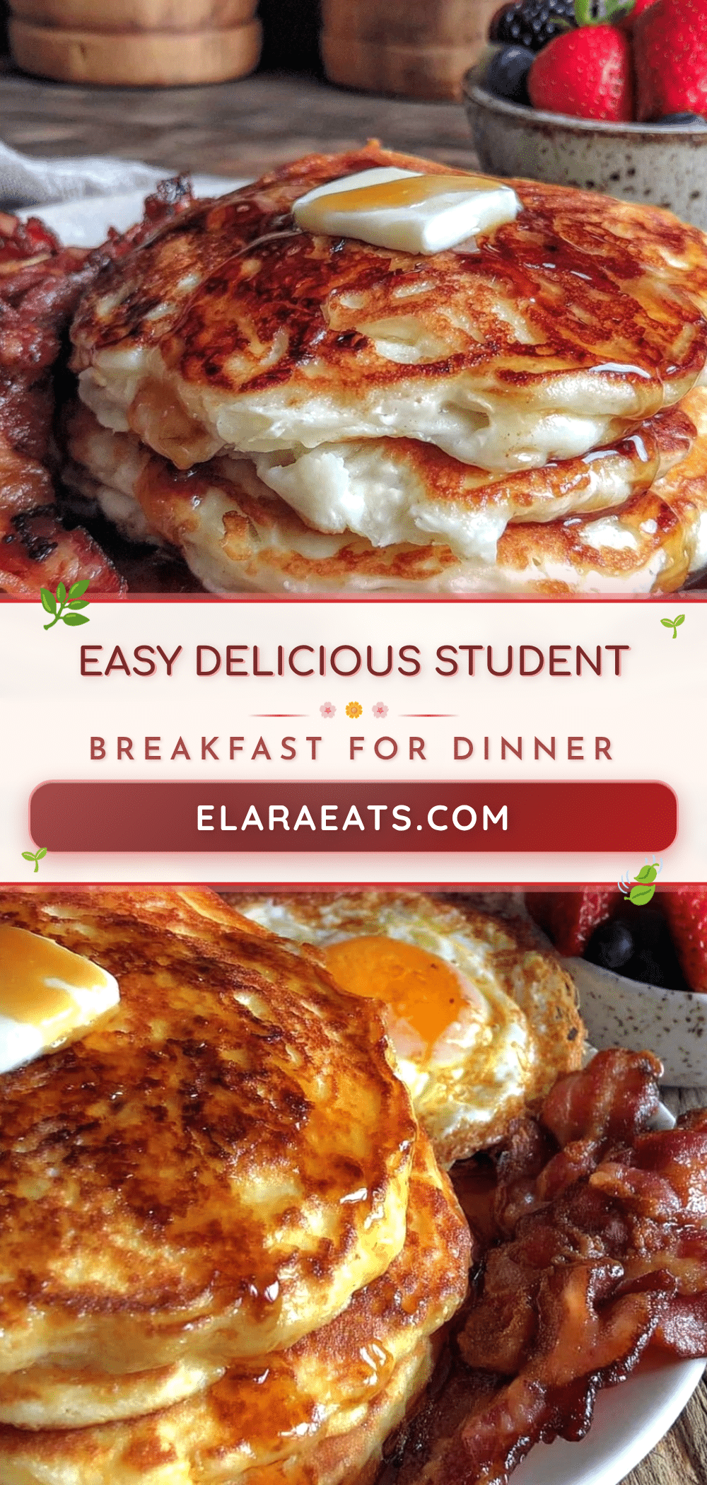 easy student budget breakfast for dinner recipe