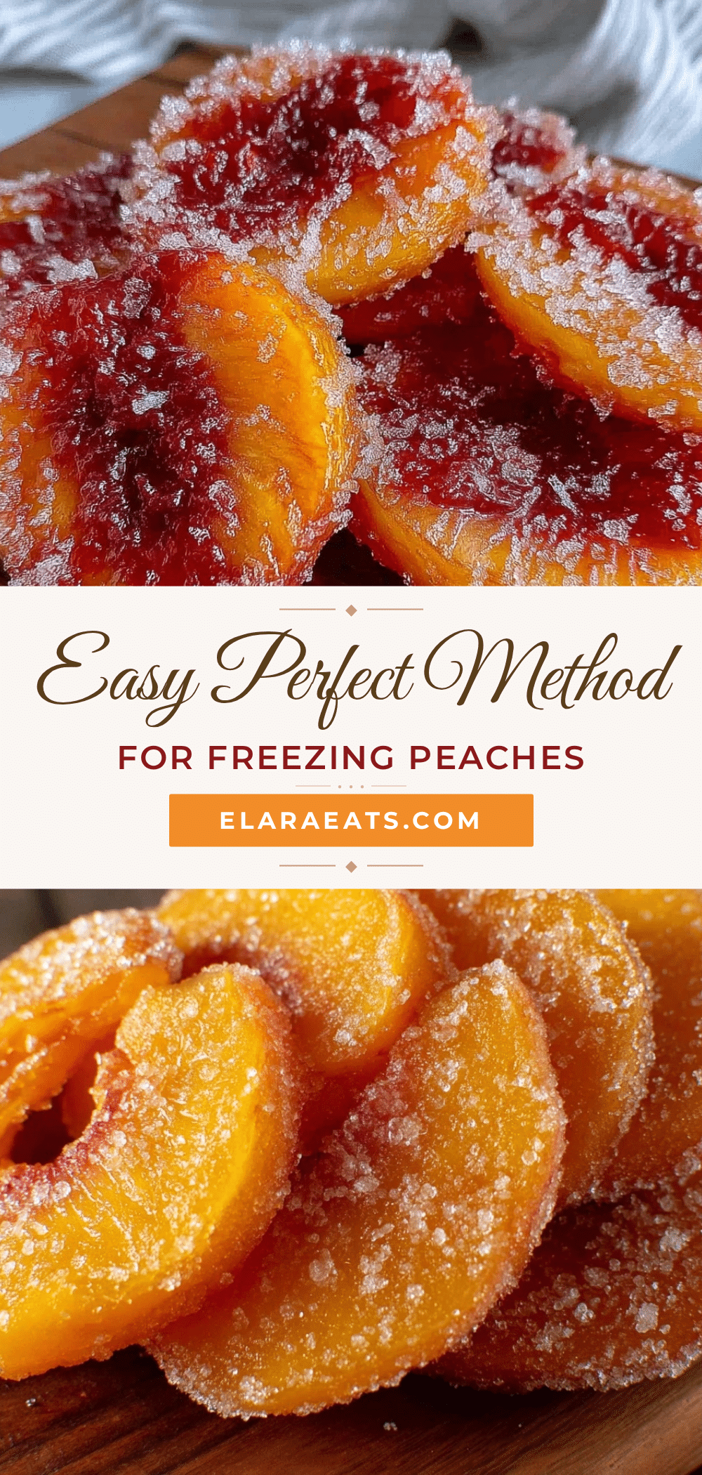 freezing fresh peaches recipe