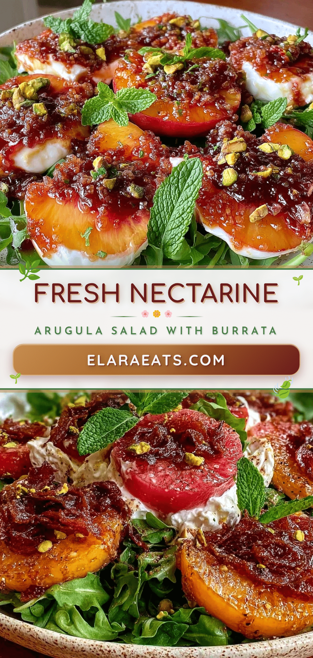 fresh nectarine arugula salad recipe