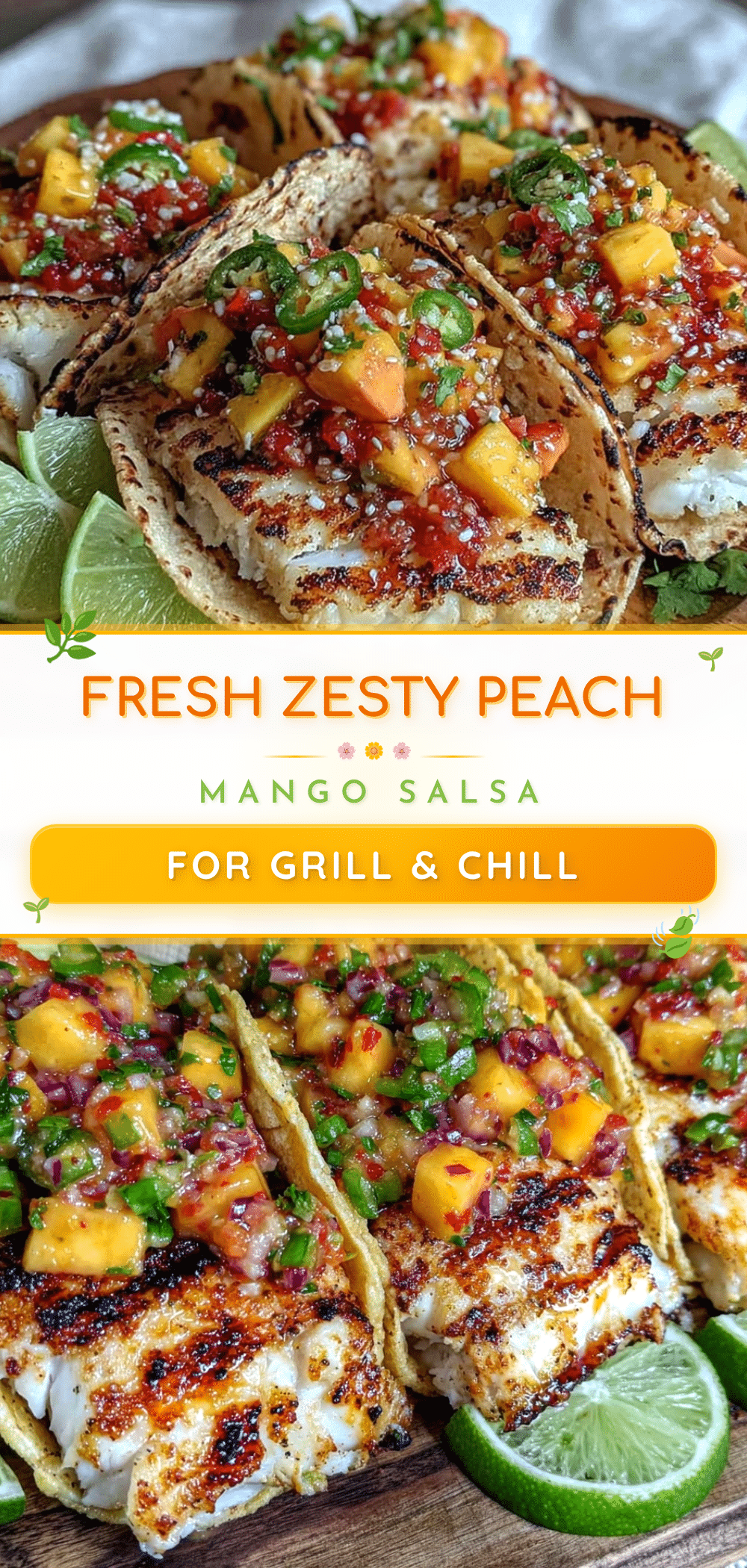 fresh peach mango jalapeño salsa recipe