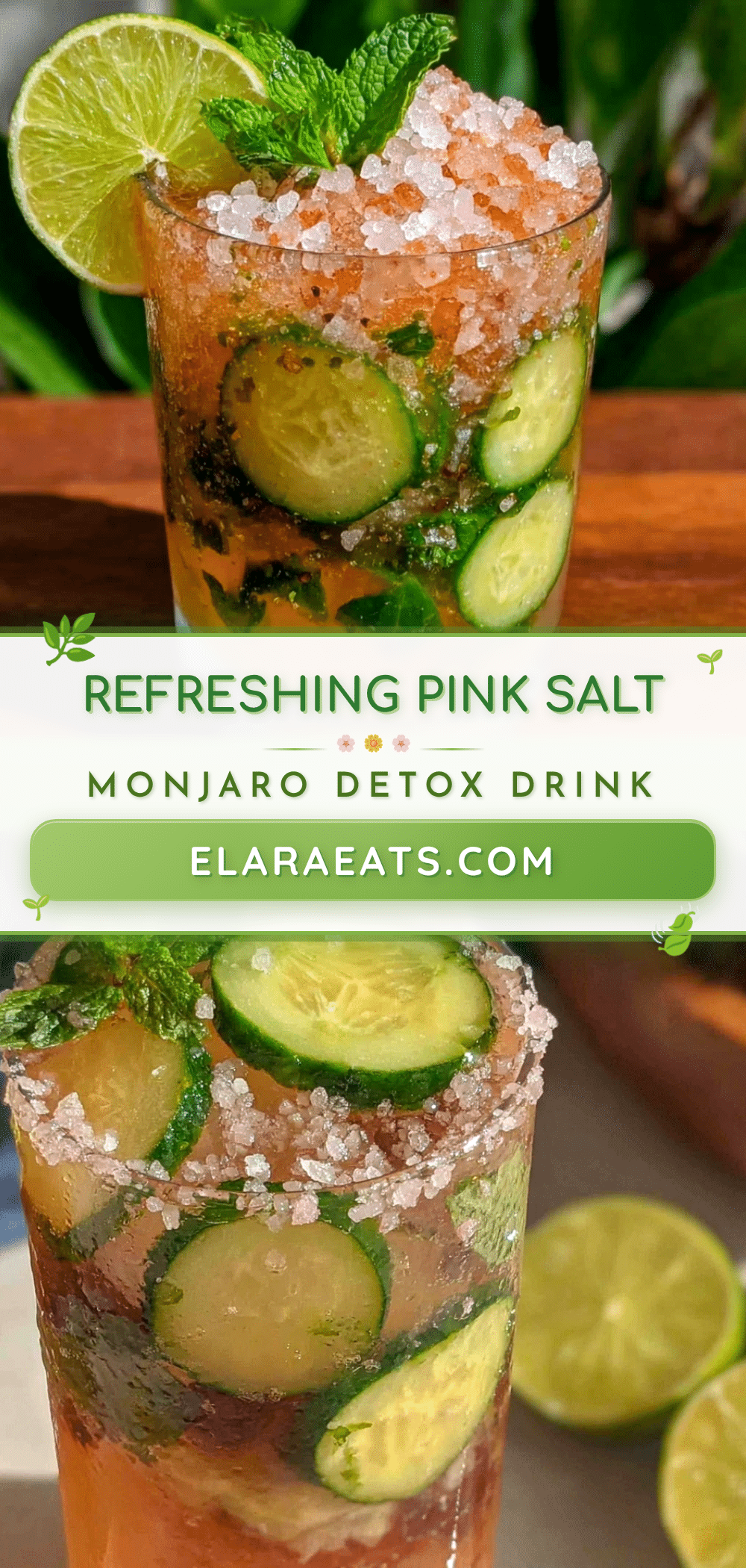 Fresh Pink Salt Monjaro Detox Drink recipe