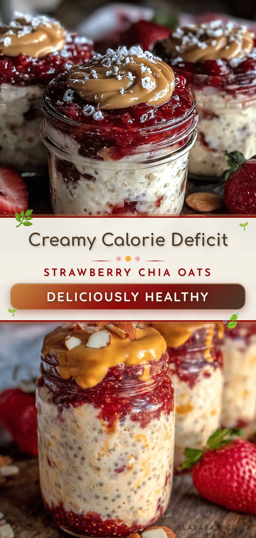 healthy calorie deficit overnight oats recipe
