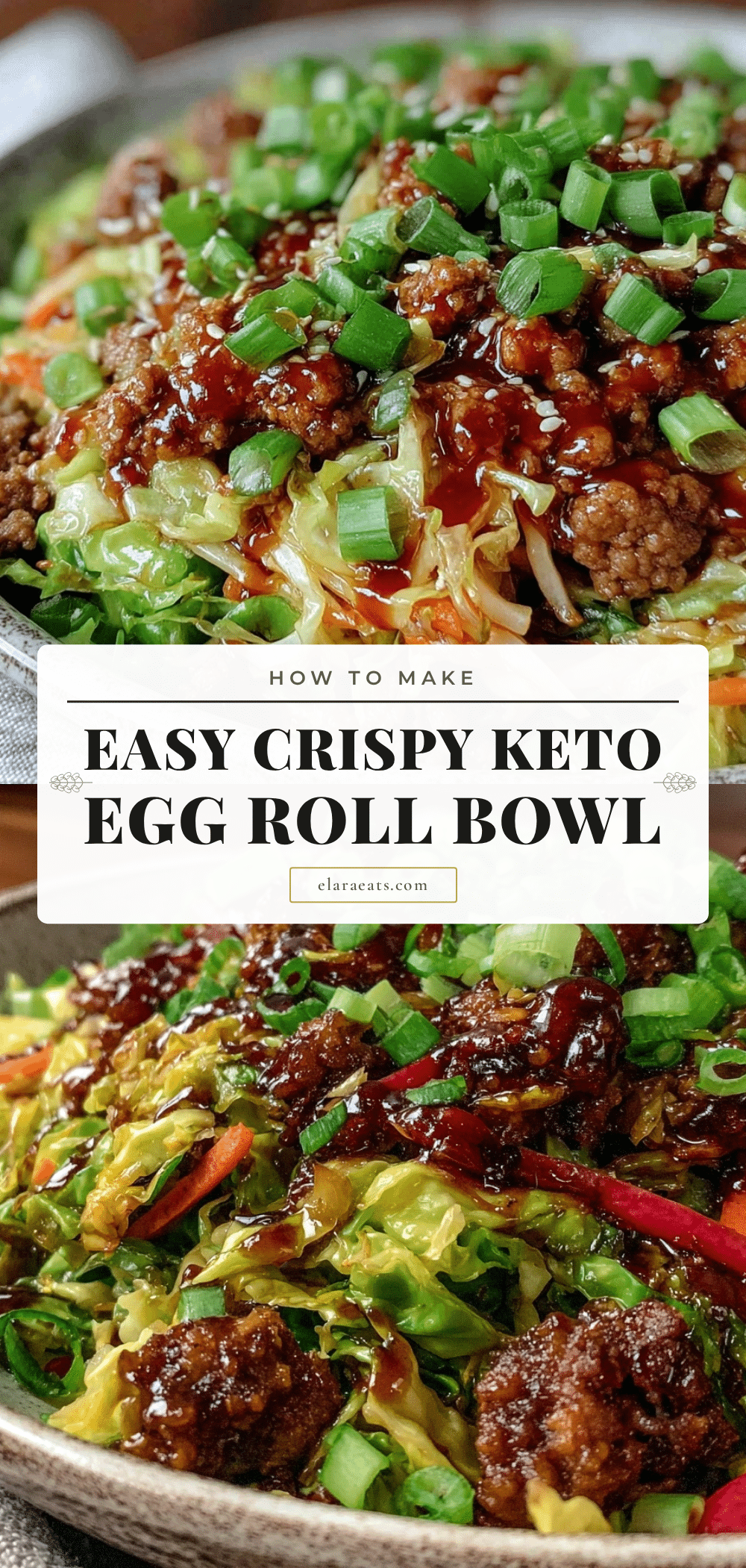 keto egg roll in a bowl recipe