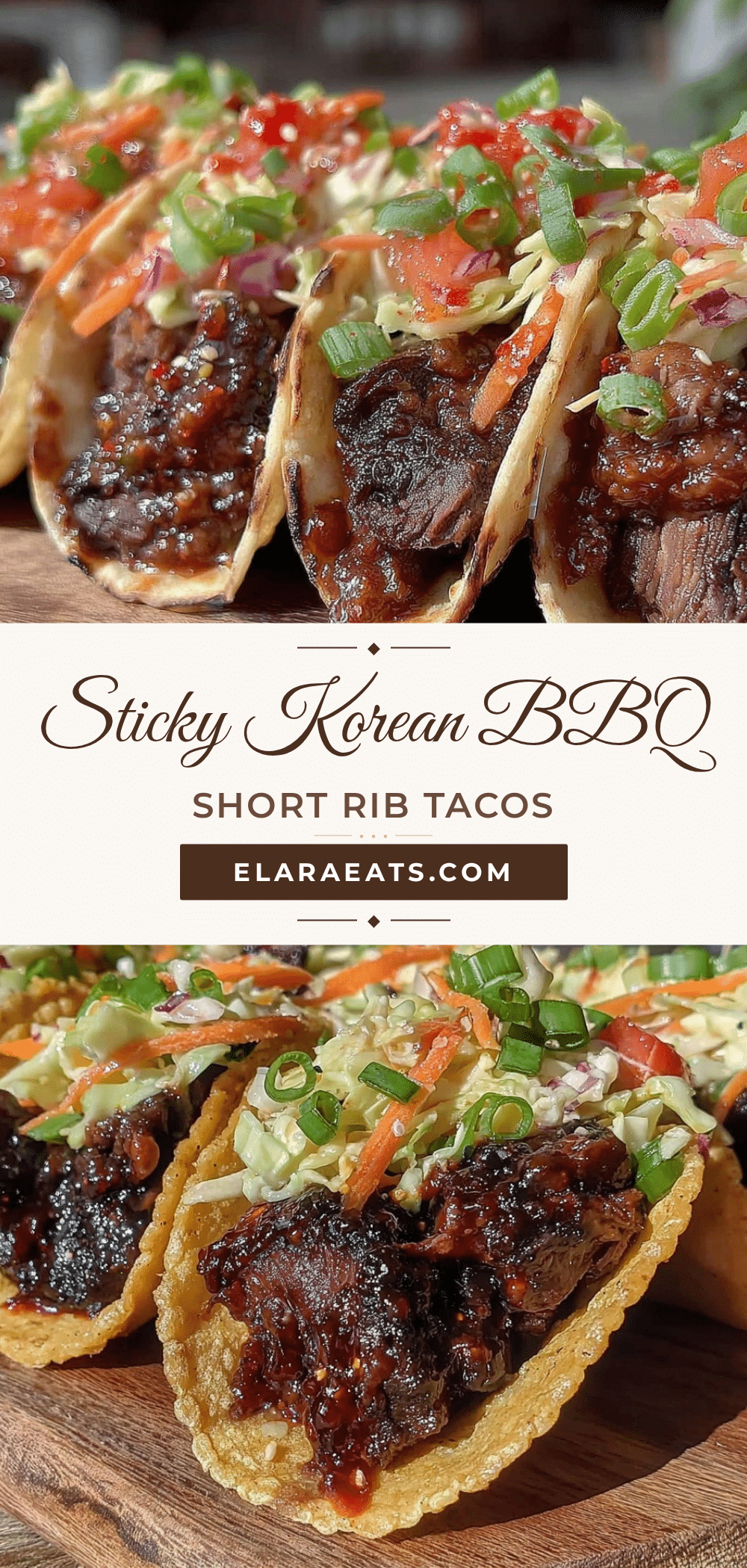 Korean BBQ short rib tacos recipe