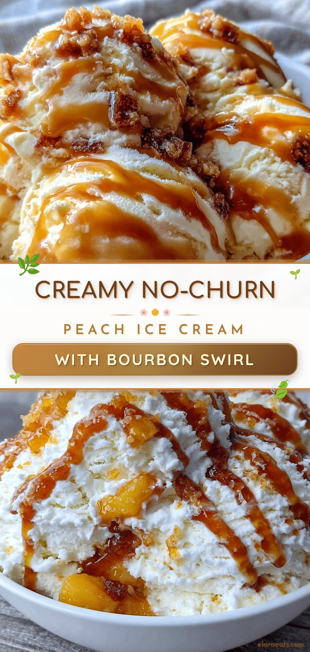 no-churn fresh peach ice cream recipe