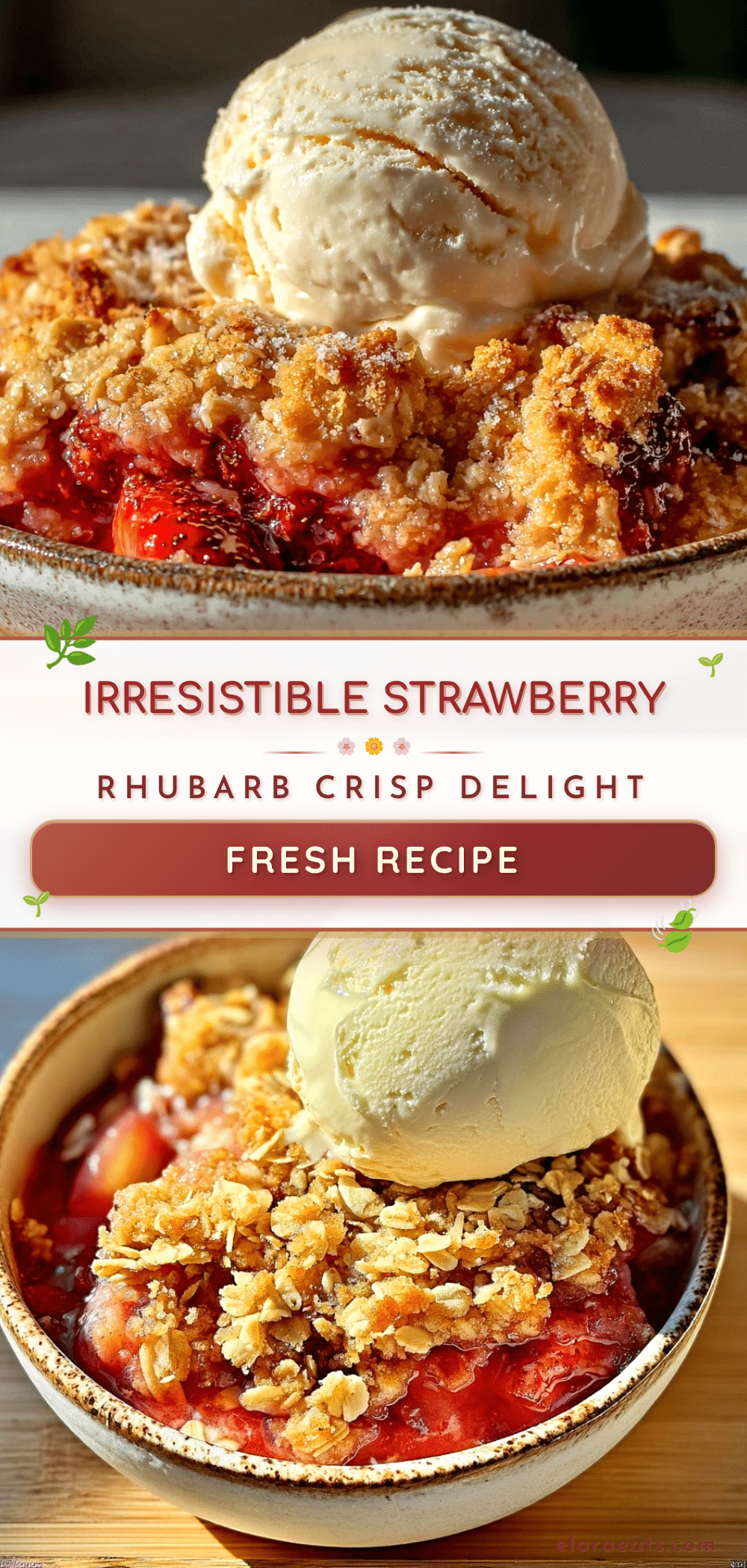perfect strawberry rhubarb crisp recipe