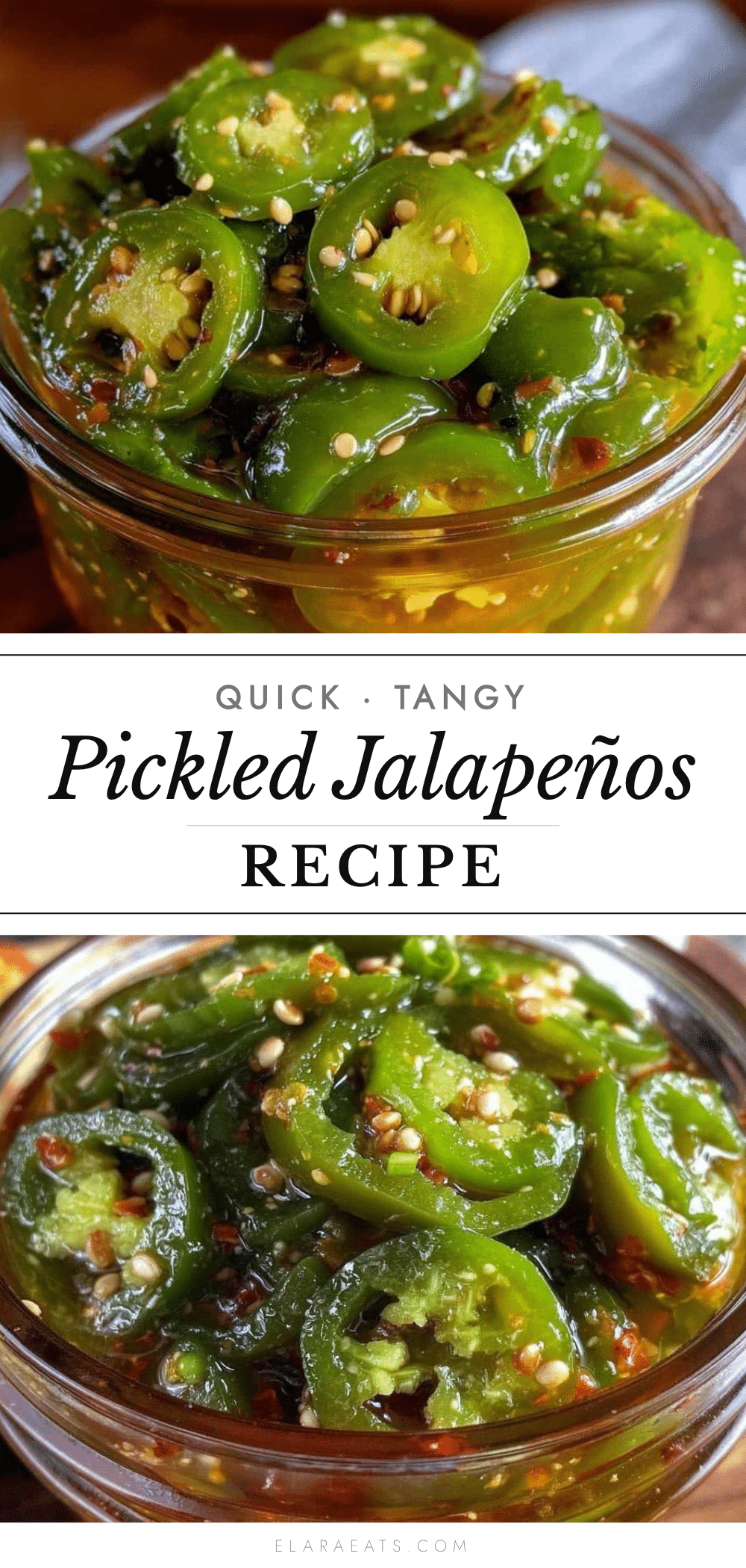 quick tangy pickled jalapeños recipe